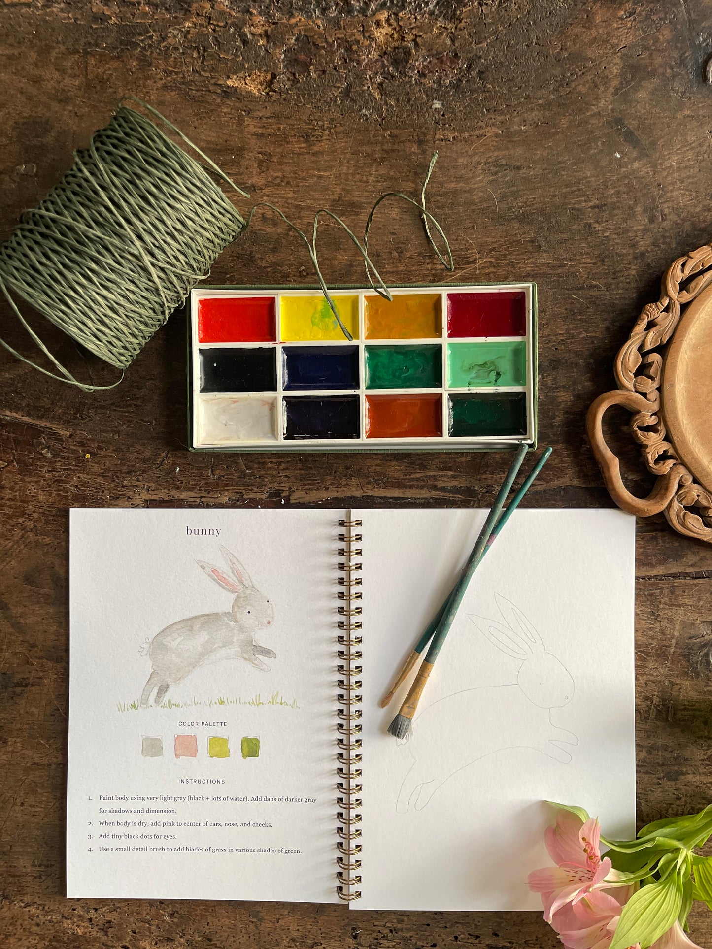DIY Animals Watercolor Workbook by Emily Lex