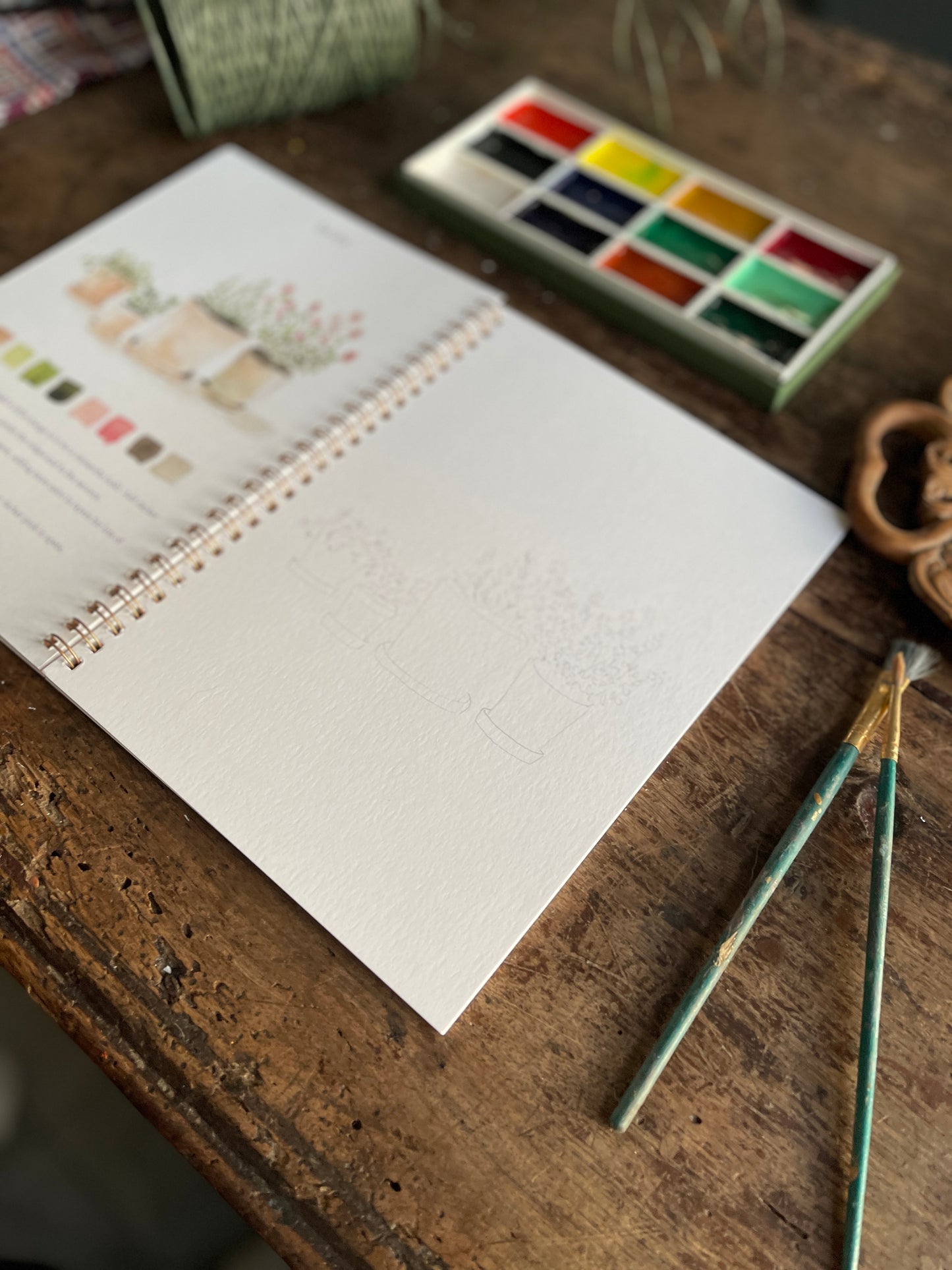DIY Gardening Watercolor Workbook by Emily Lex
