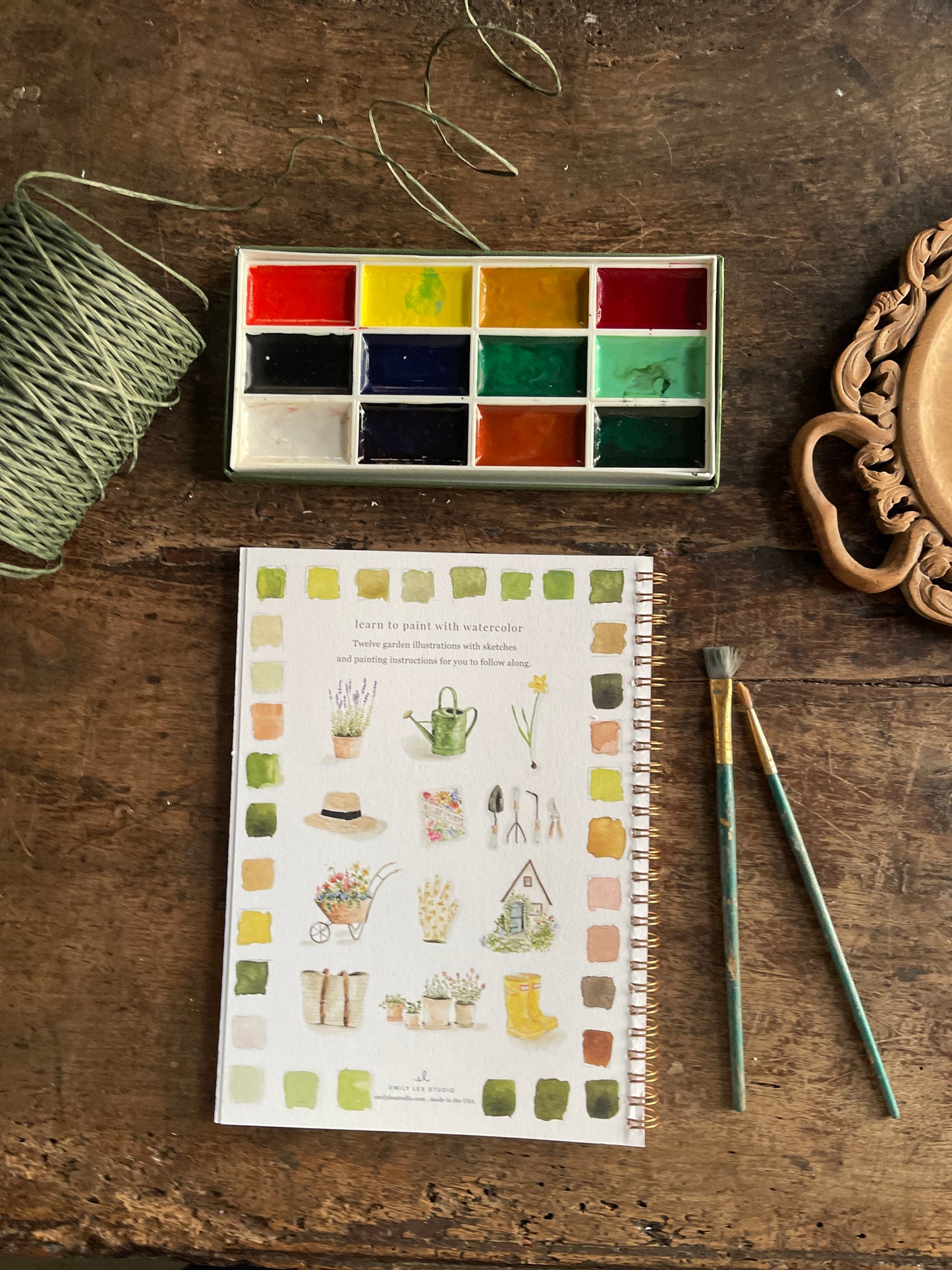 DIY Gardening Watercolor Workbook by Emily Lex