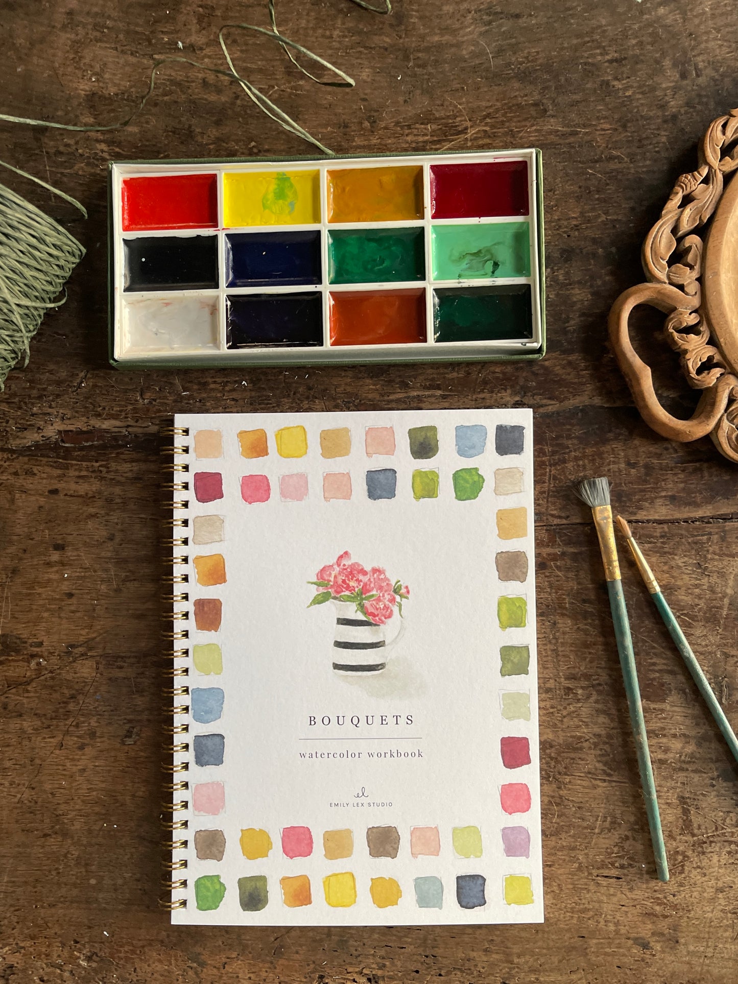 DIY Bouquets Watercolor Workbook by Emily Lex