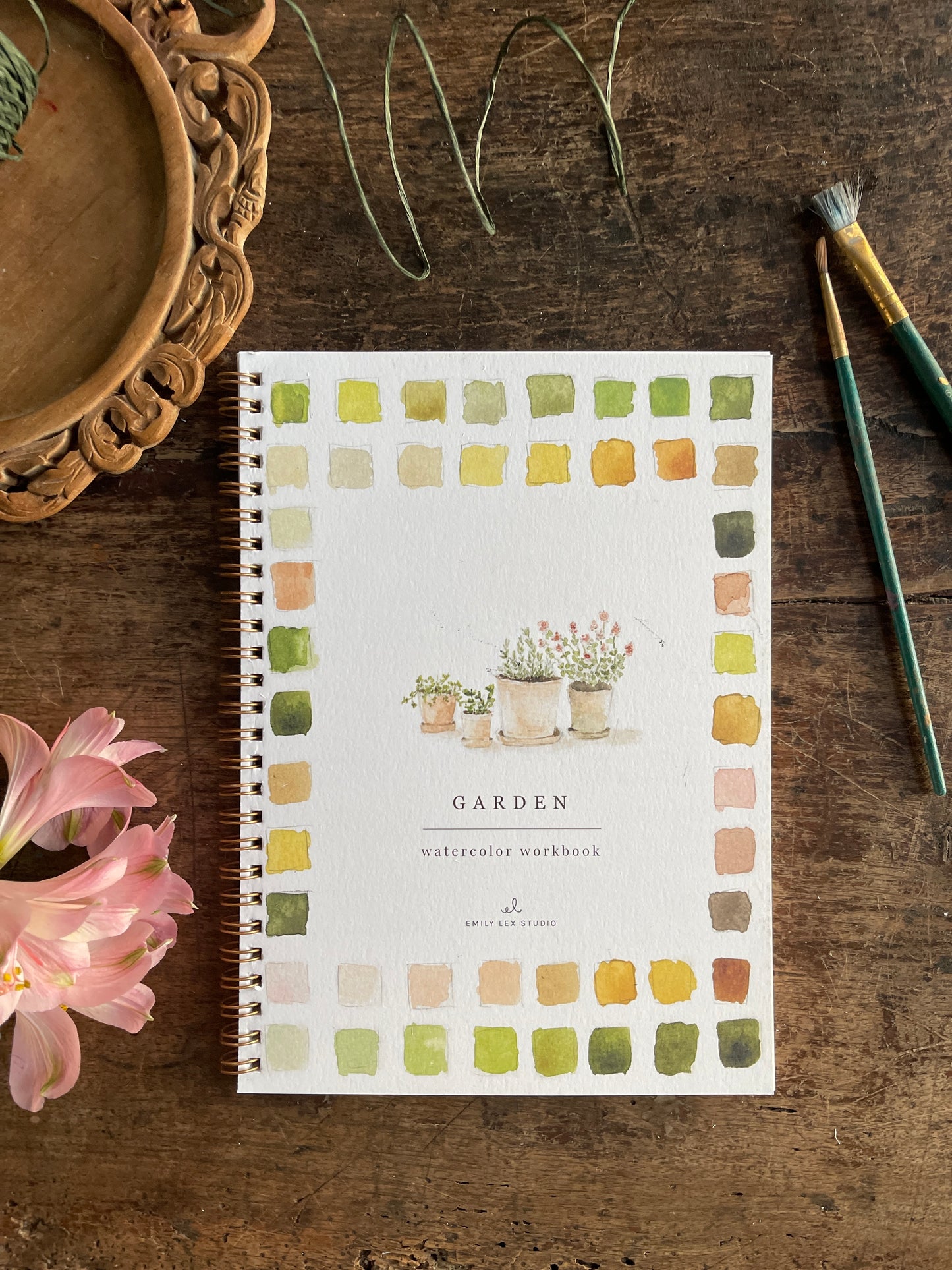 DIY Gardening Watercolor Workbook by Emily Lex