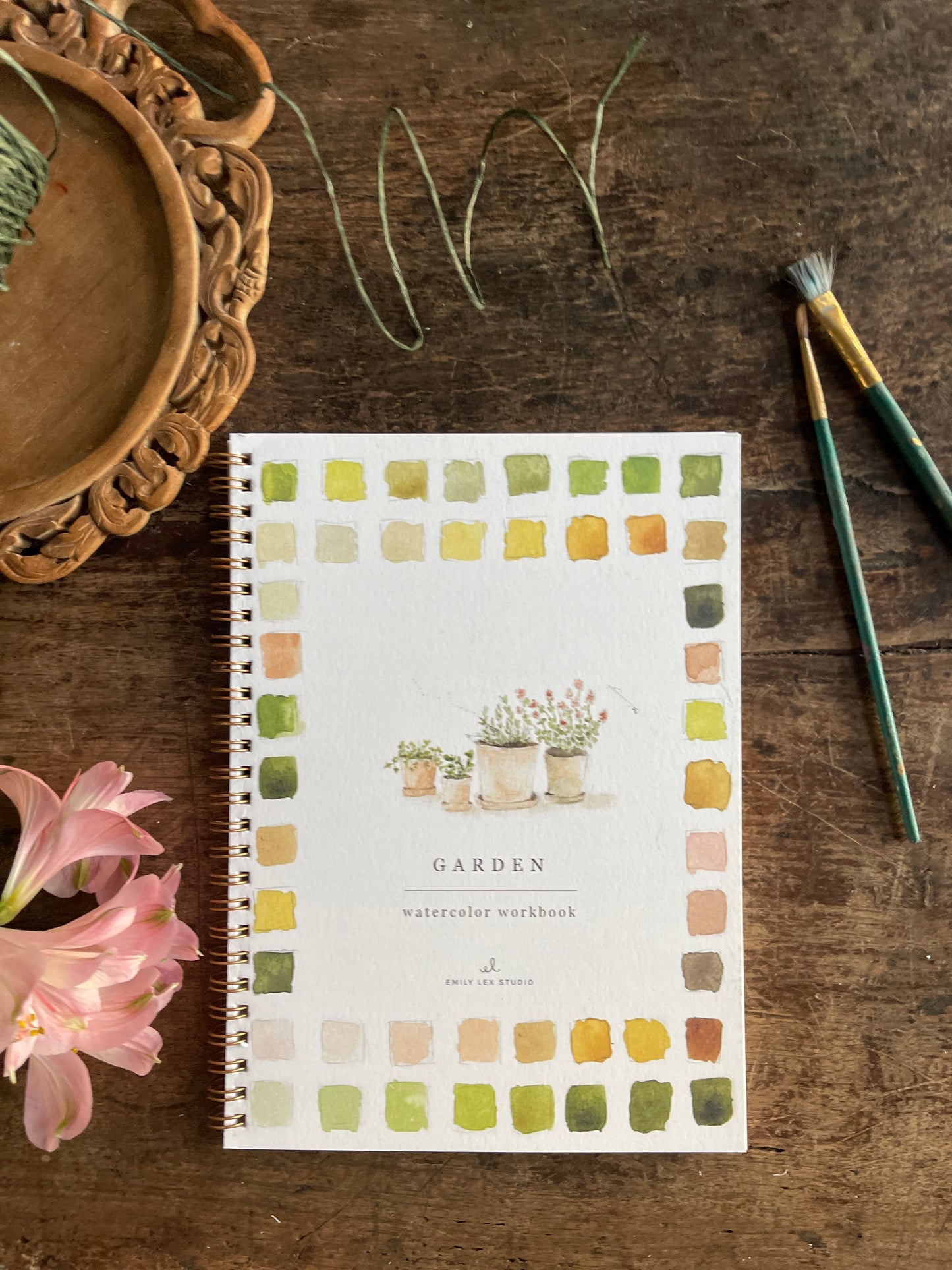 DIY Gardening Watercolor Workbook by Emily Lex