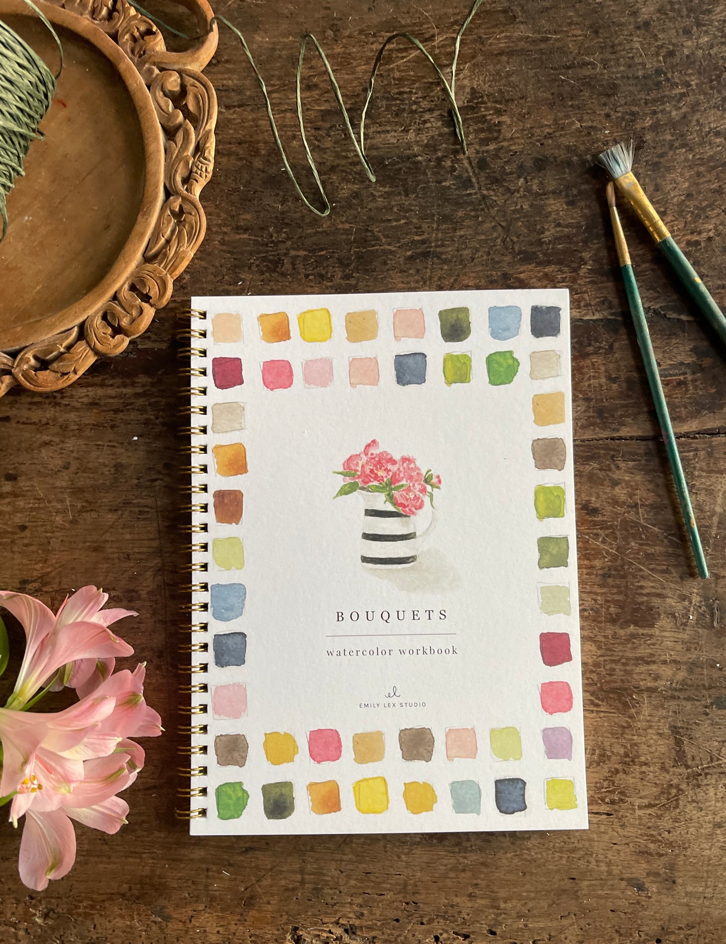DIY Bouquets Watercolor Workbook by Emily Lex
