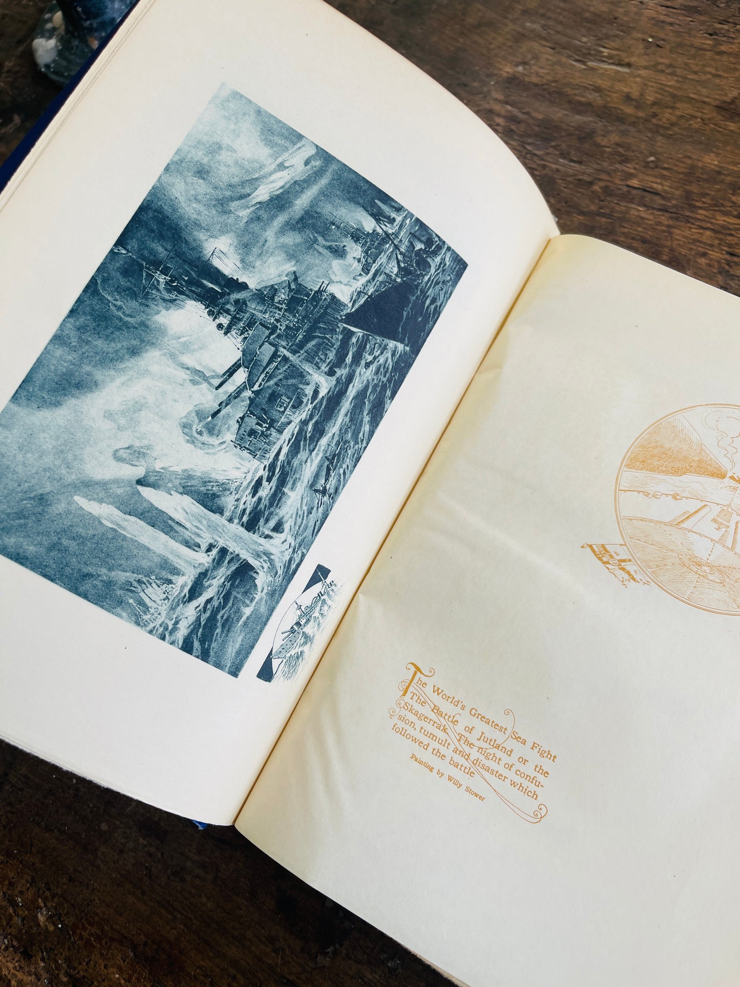 1920 The Great Events of The Great War Volume IV Book in Royal Blue with Gold