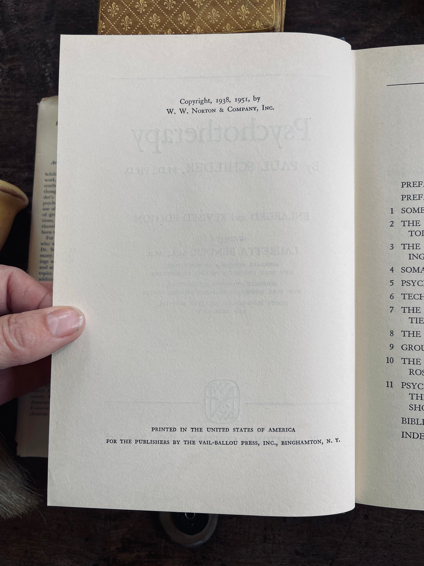 1951 Psychotherapy Book