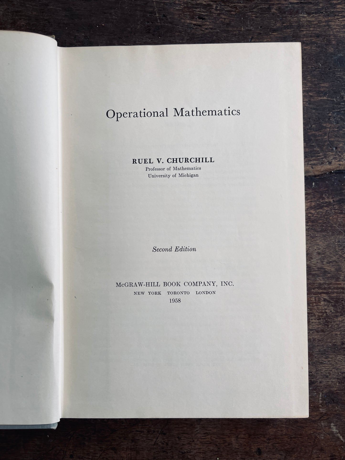 Pair of Mid Century Calculus & Operational Mathematics Books