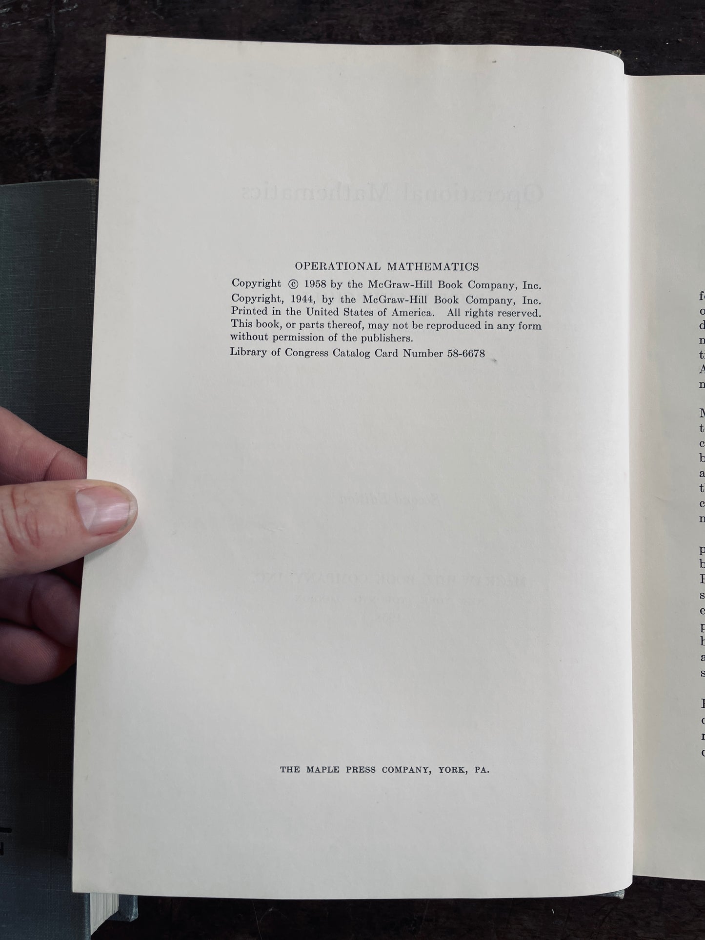 Pair of Mid Century Calculus & Operational Mathematics Books