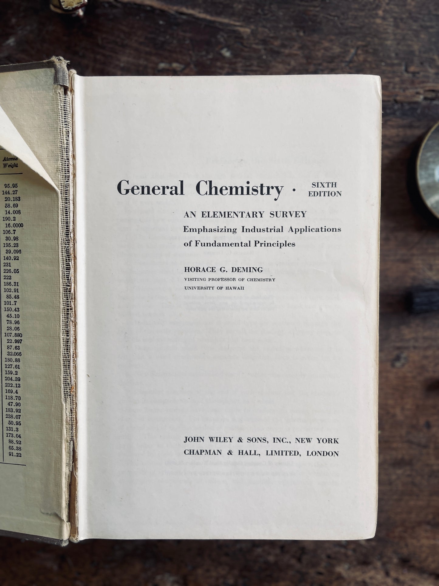 1952 General Chemistry Textbook