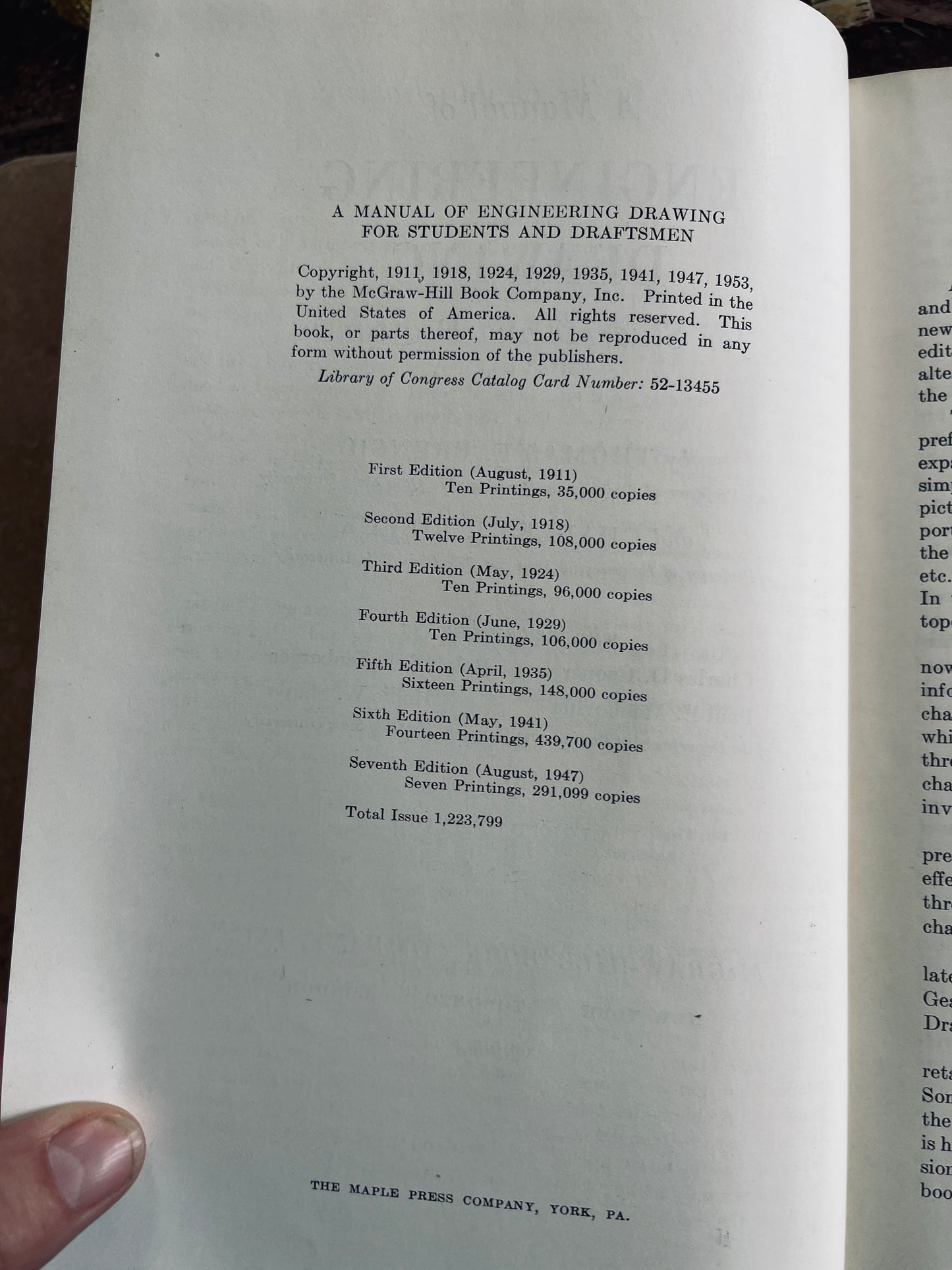 1953 Engineering Drawing