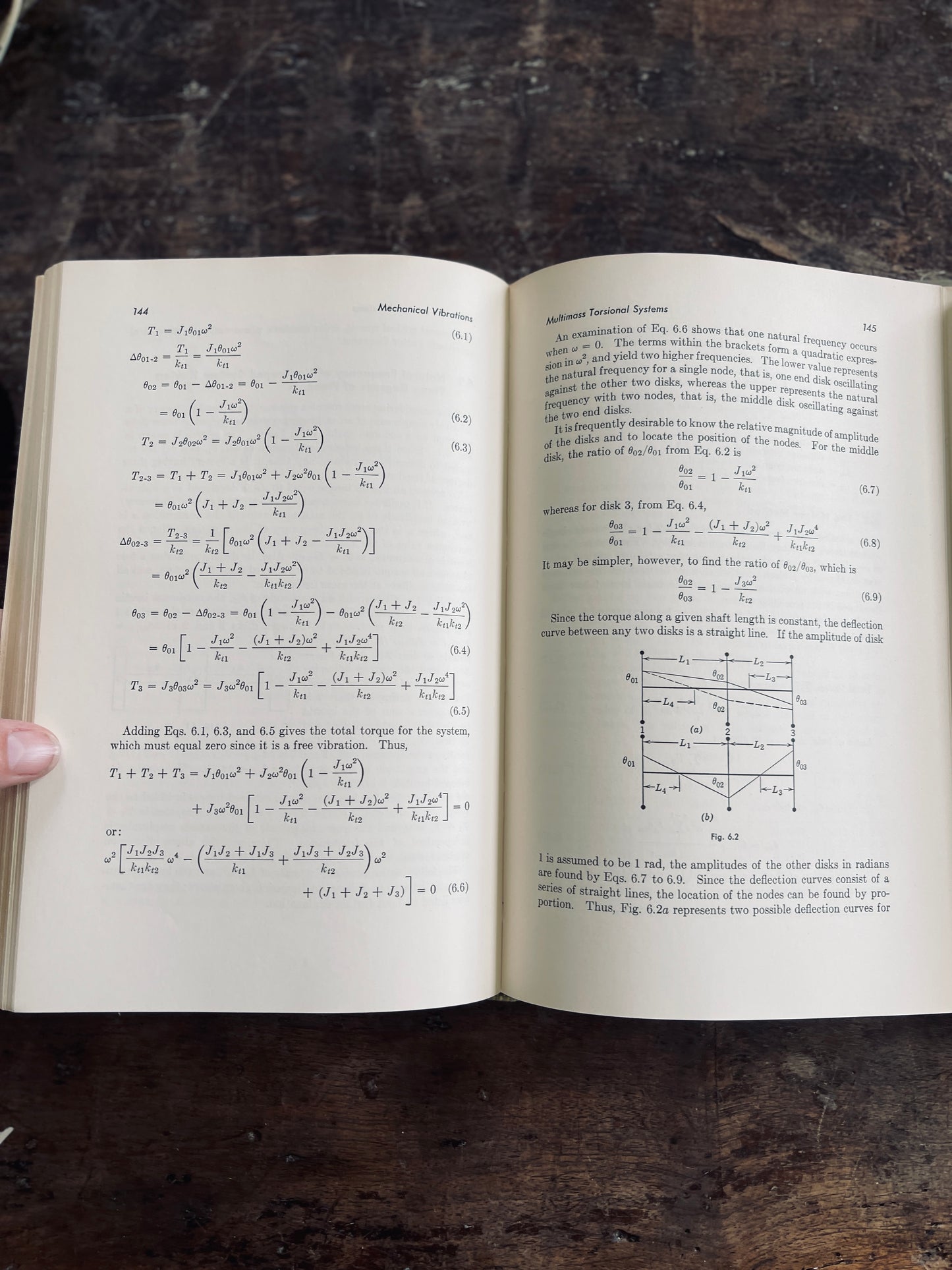Set of Three Mid Century Engineering Text Books on Mechanical Vibrations and Machines