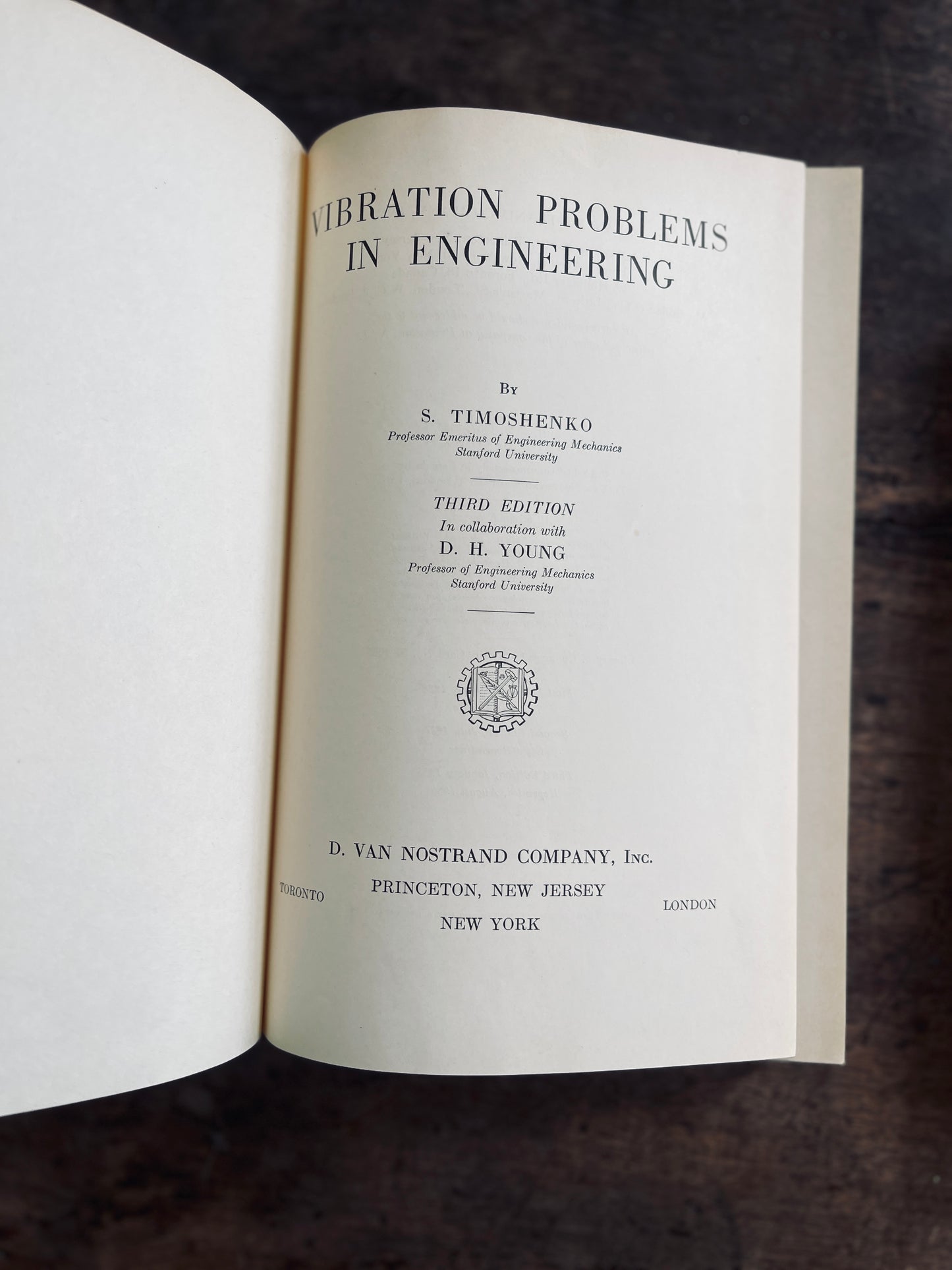 Set of Three Mid Century Engineering Text Books on Mechanical Vibrations and Machines