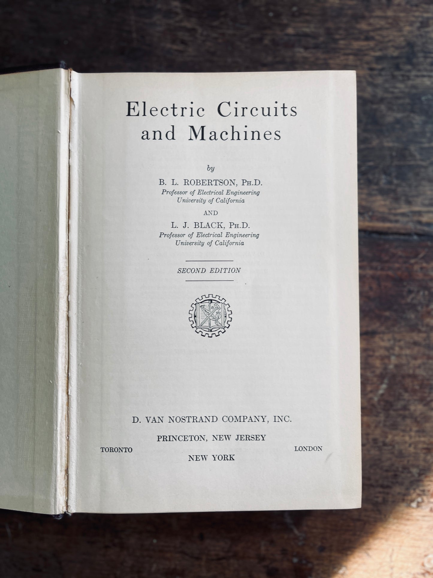 Set of Three Mid Century Engineering Text Books on Mechanical Vibrations and Machines