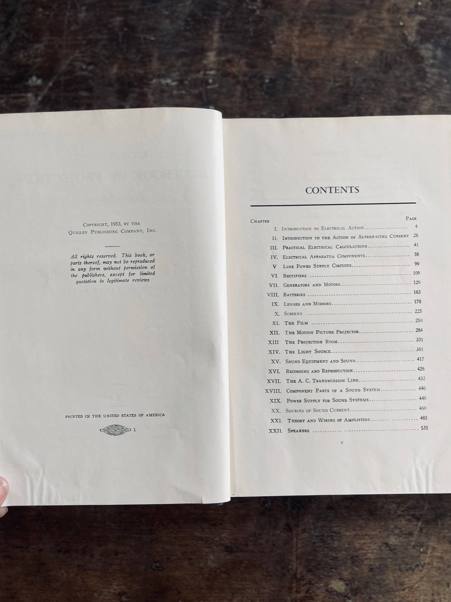 1953 Richardson's Bluebook of Projection - 2 copies