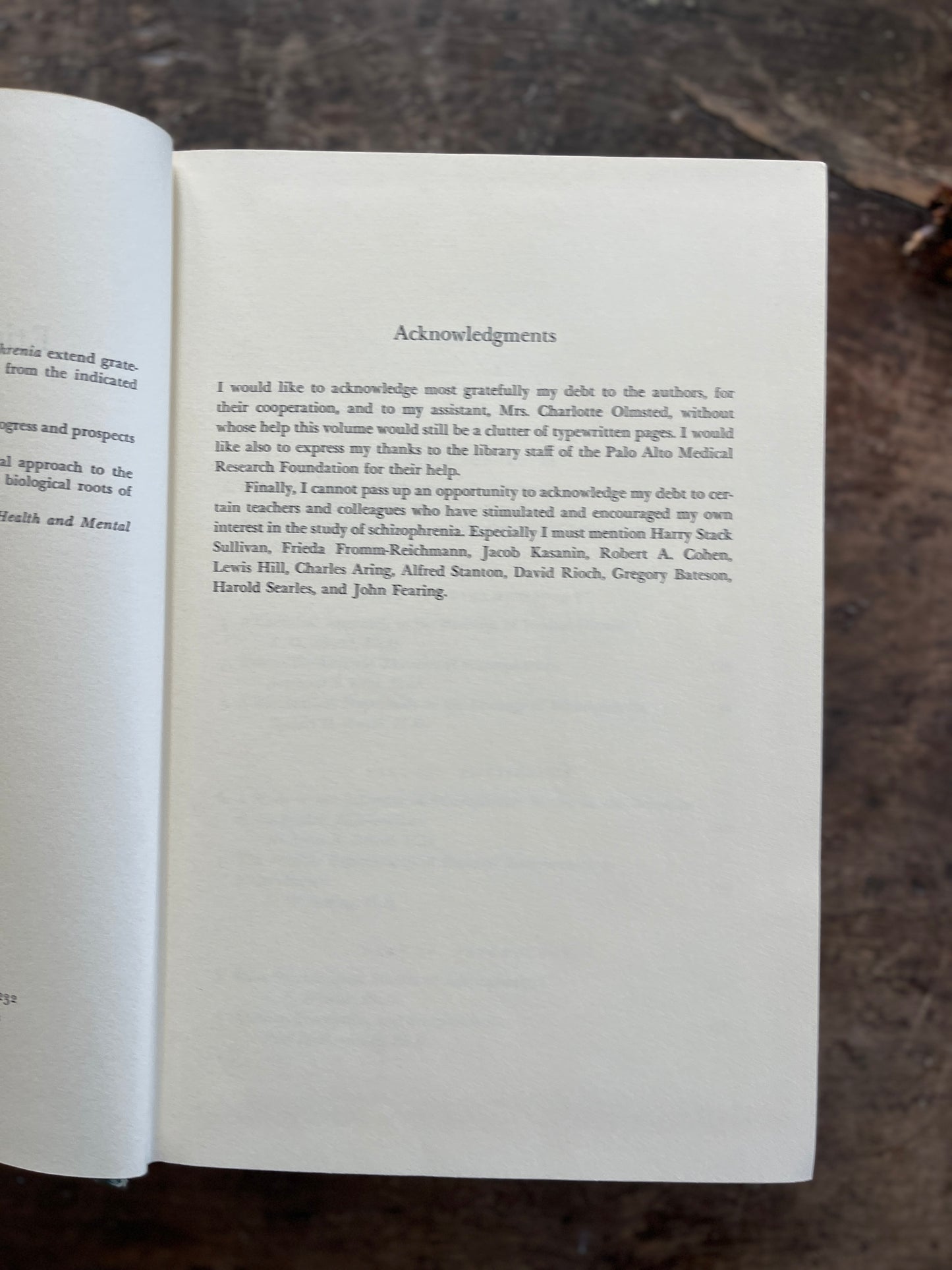 1960 The Etiology of Schizophrenia Vintage Book