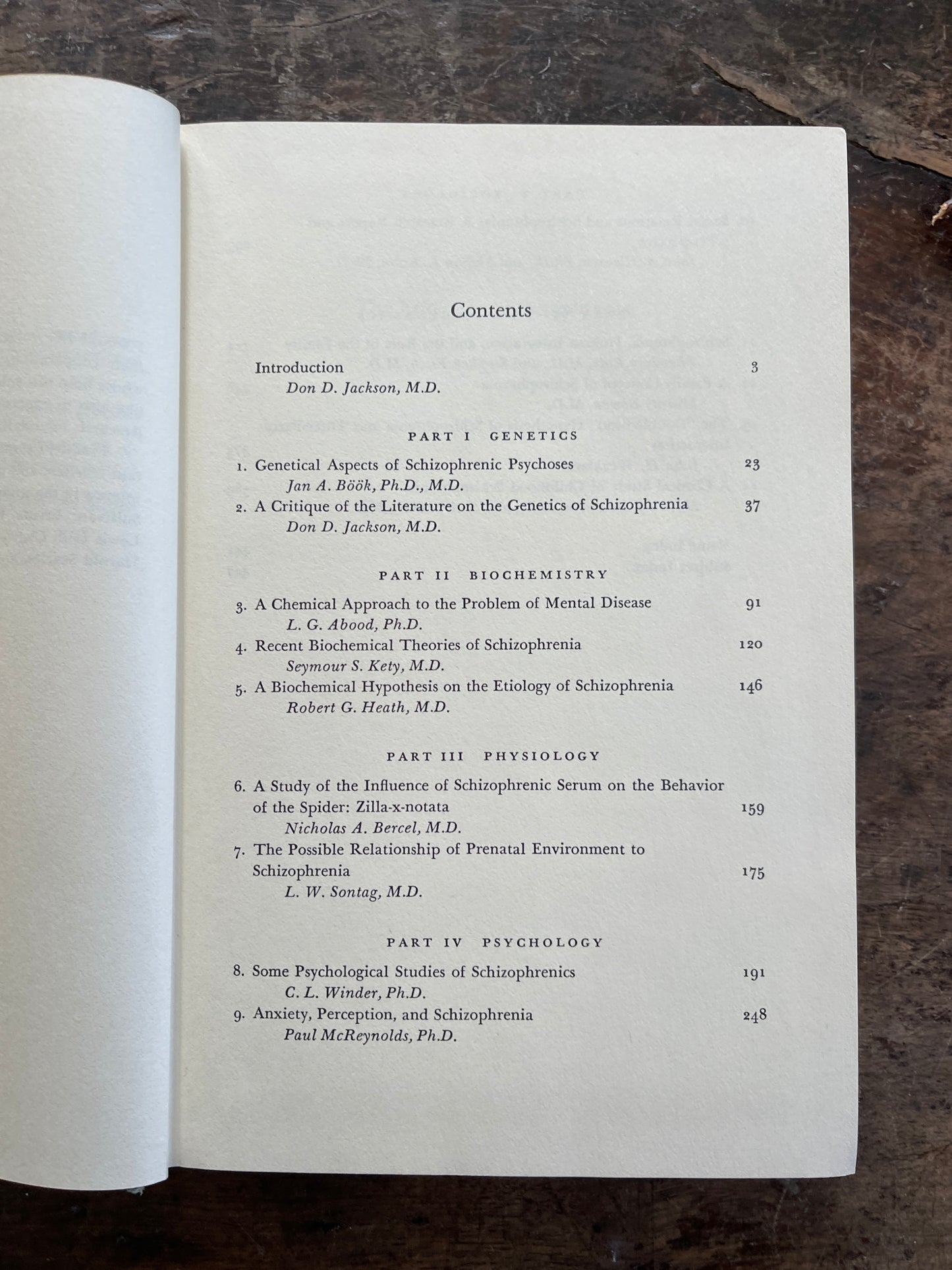 1960 The Etiology of Schizophrenia Vintage Book