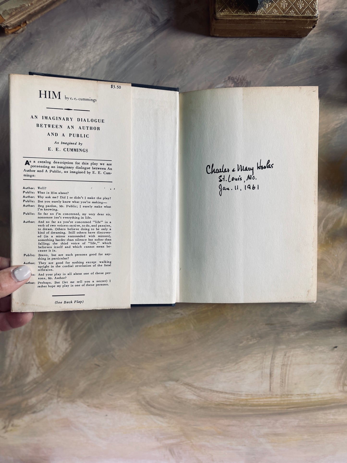 1955 HIM a play by e.e. cummings vintage book