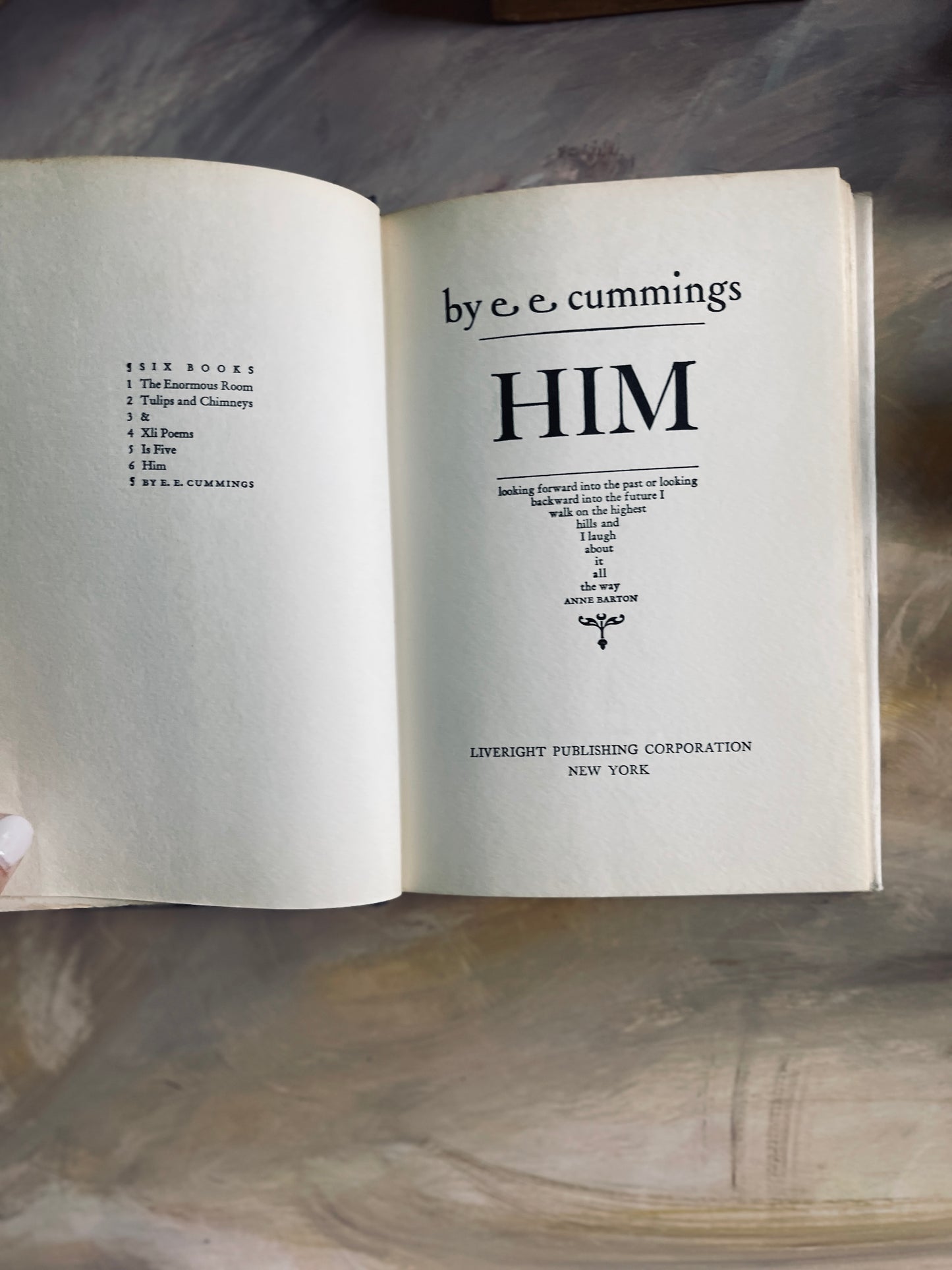 1955 HIM a play by e.e. cummings vintage book