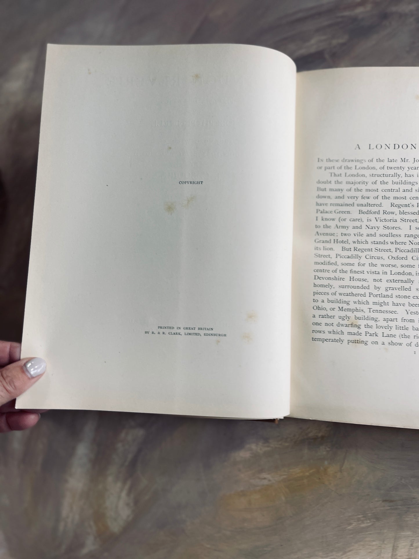 1928 A London Reverie Fifty-Six Drawings by Joseph Pennell