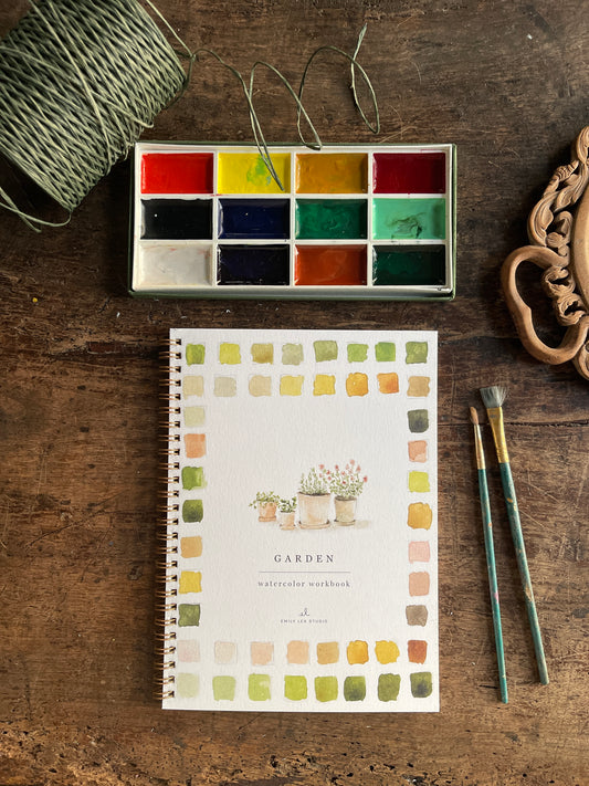 DIY Gardening Watercolor Workbook by Emily Lex