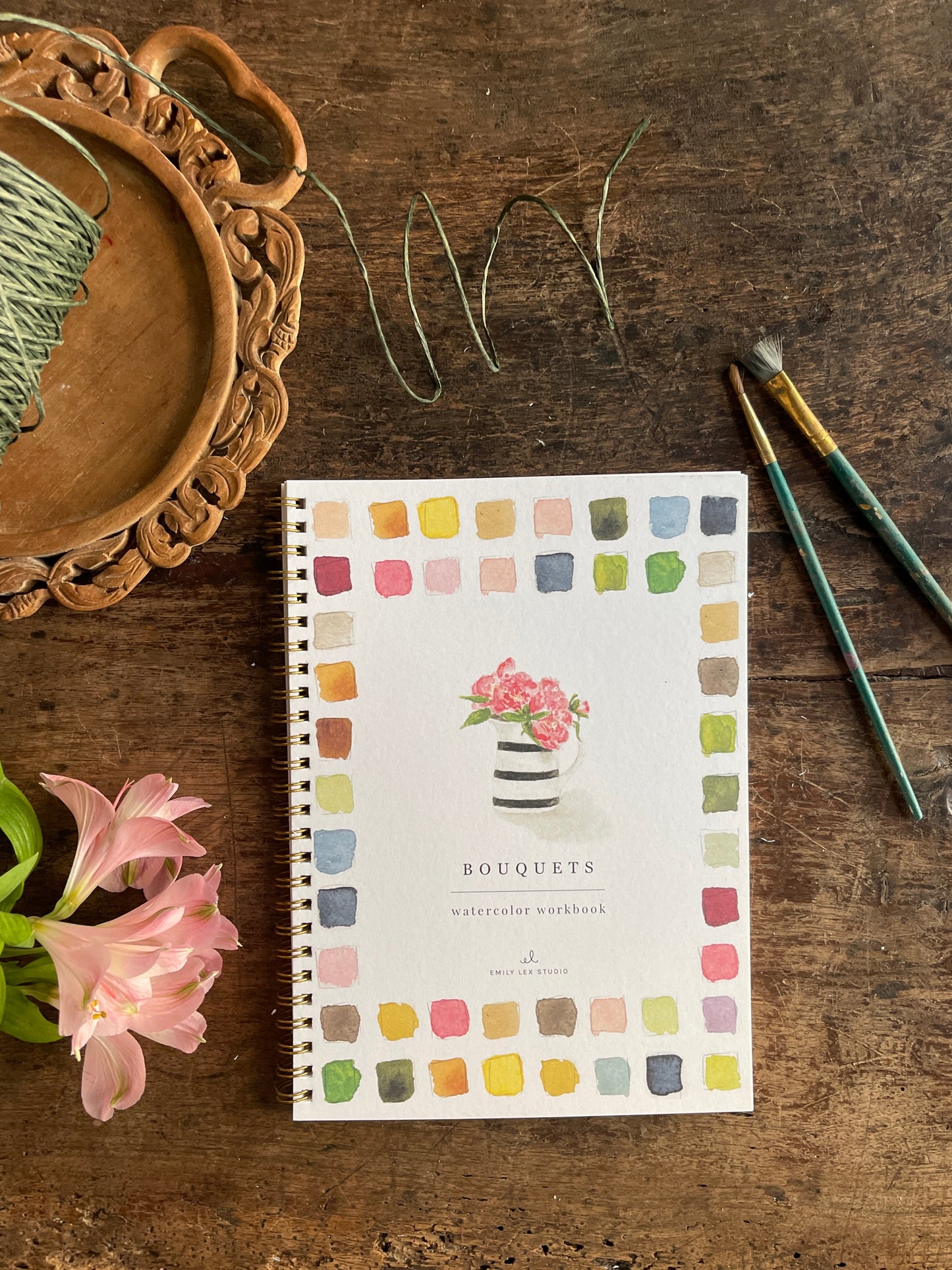 DIY Bouquets Watercolor Workbook by Emily Lex