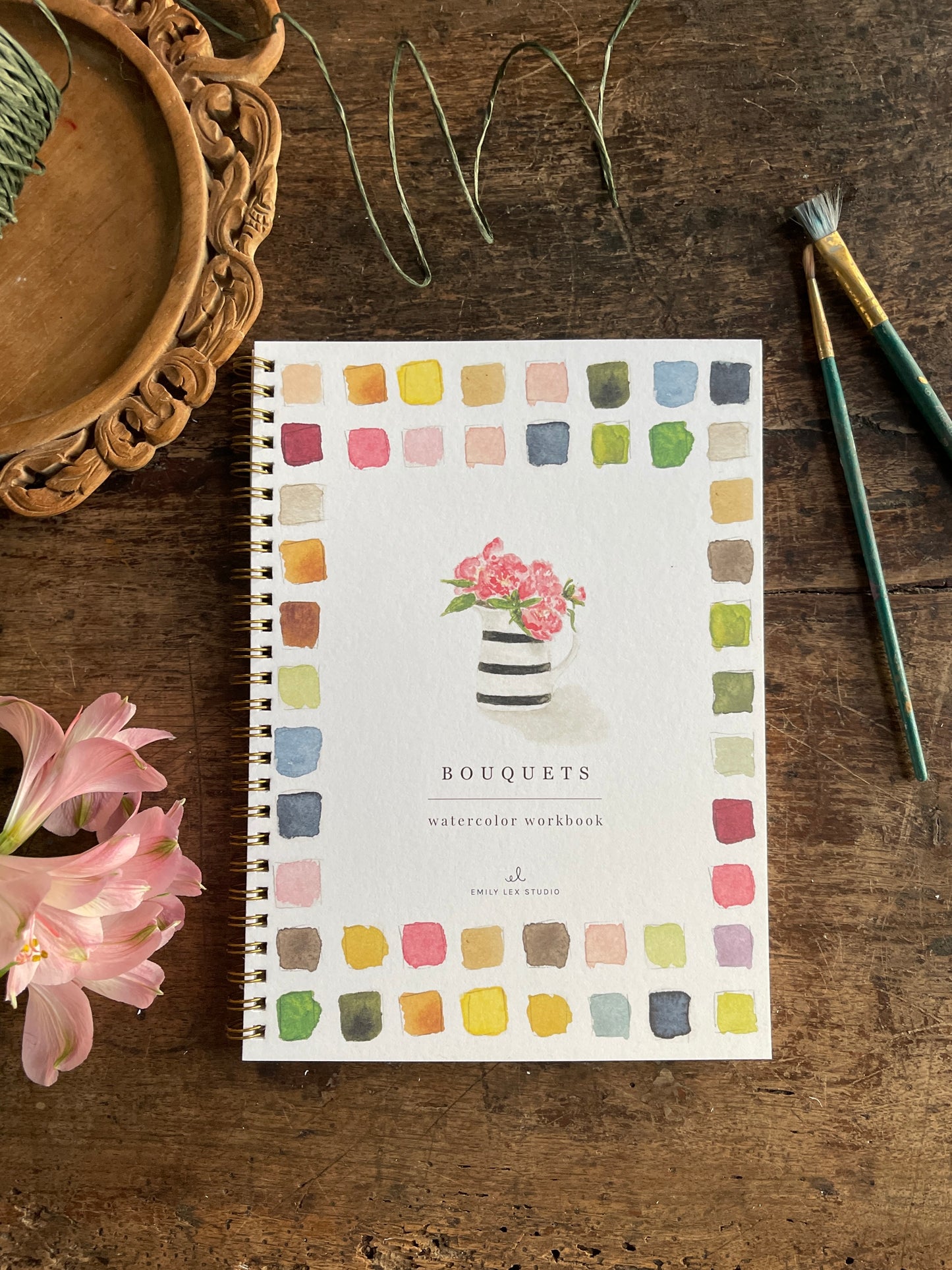 DIY Bouquets Watercolor Workbook by Emily Lex