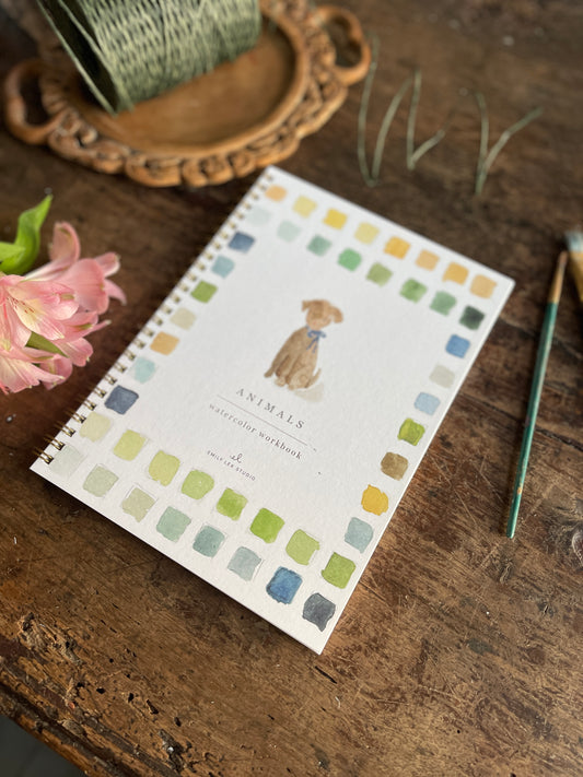 DIY Animals Watercolor Workbook by Emily Lex