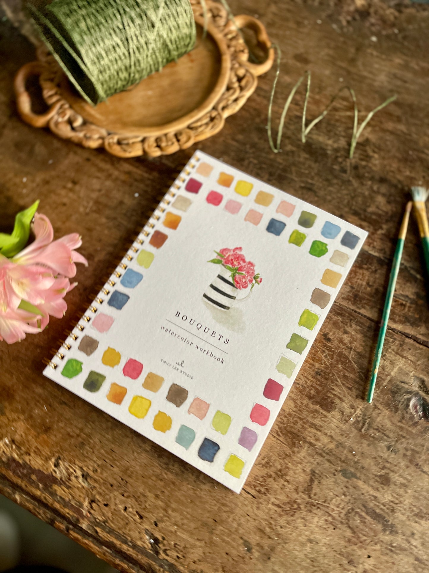 DIY Bouquets Watercolor Workbook by Emily Lex