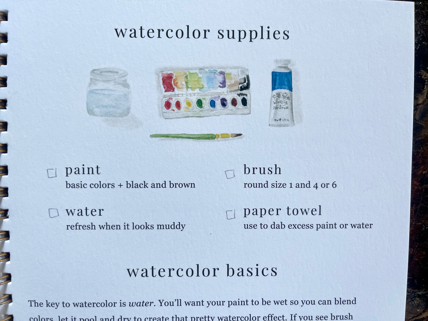 DIY Winter Watercolor Work Book by Emily Lex (Copy)