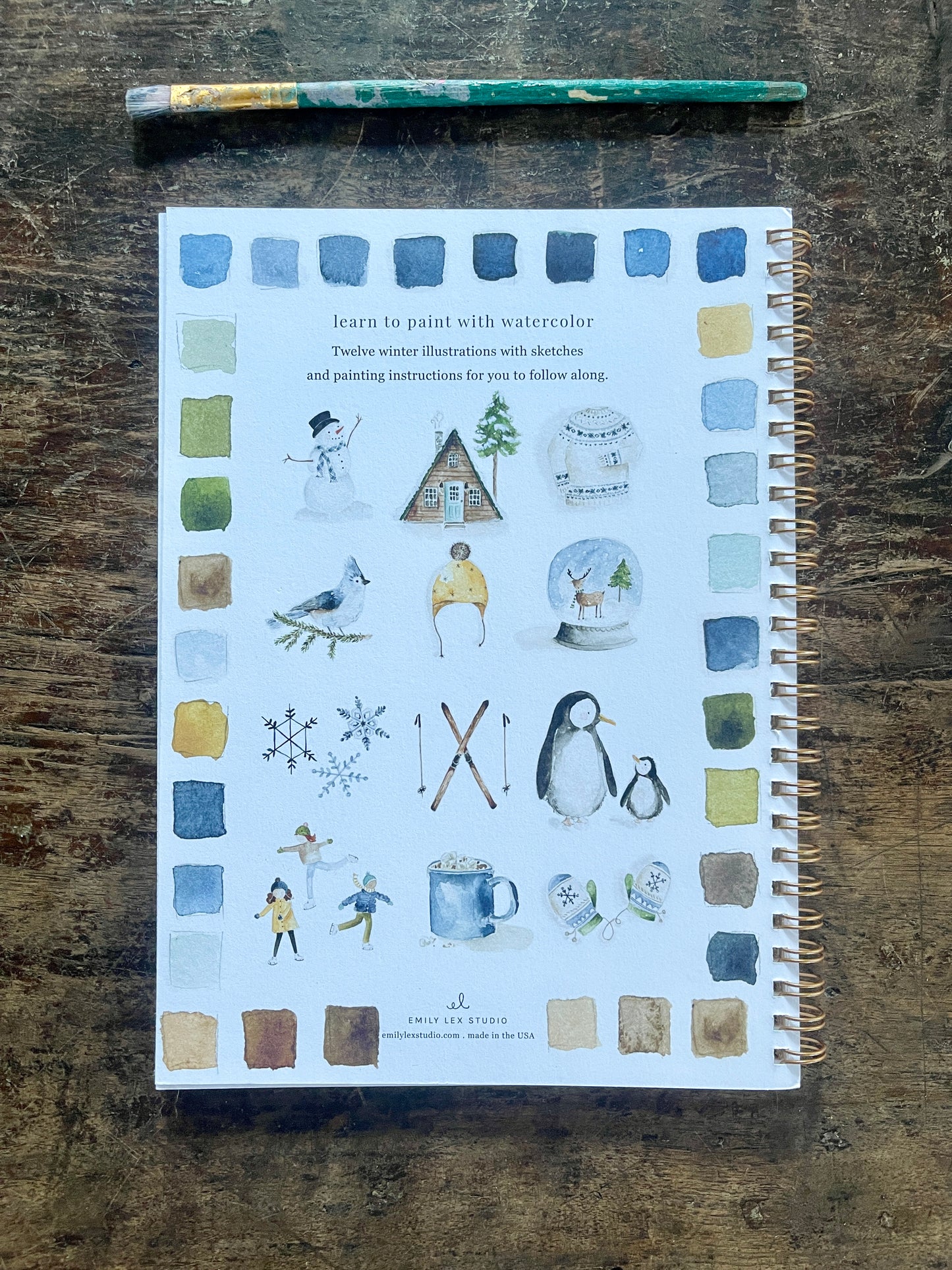 DIY Winter Watercolor Work Book by Emily Lex (Copy)