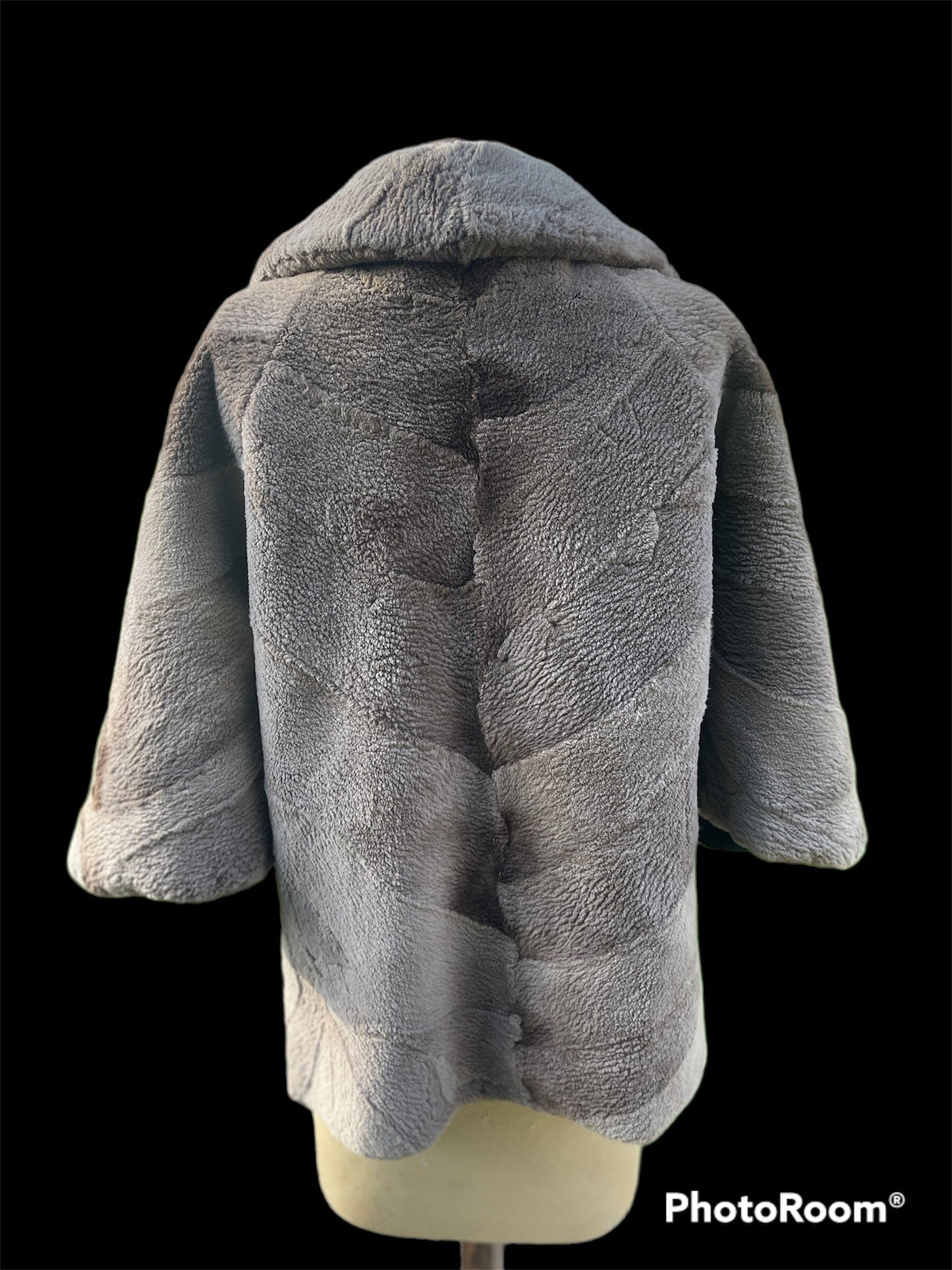 Custom Taupe Mink Fur Coat