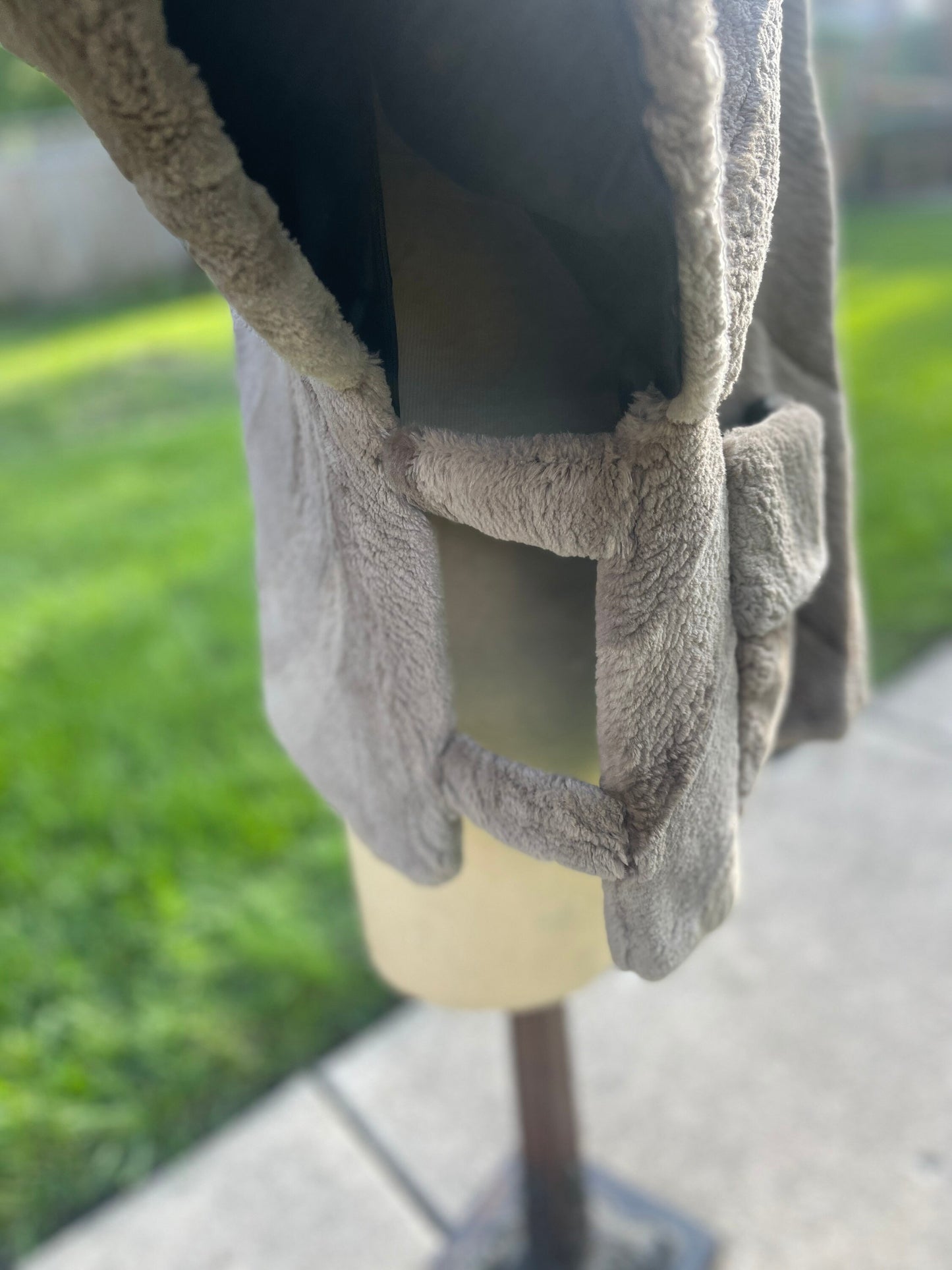 Custom Taupe Mink Fur Coat