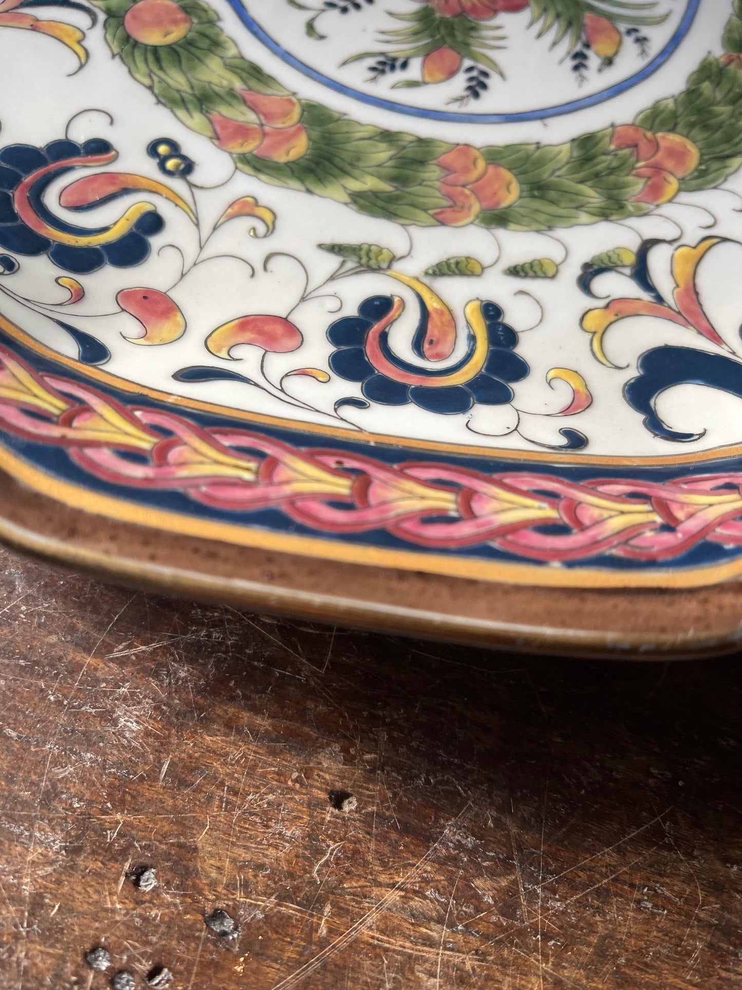 Large Oversized Chinoiserie Bowl Centerpiece