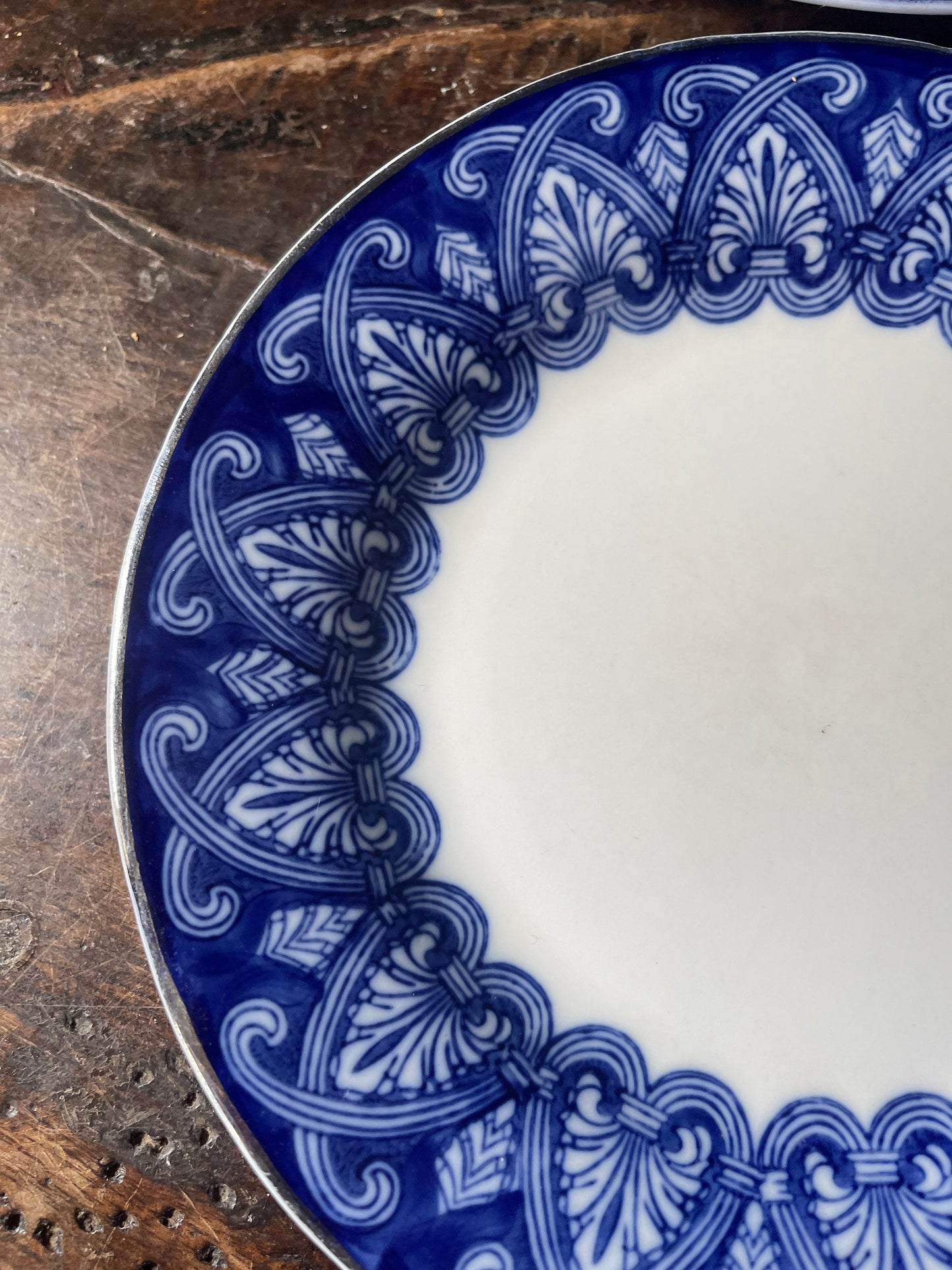 Bombay Tile Pattern 7 7/8” Salad Plate Blue and White Decor