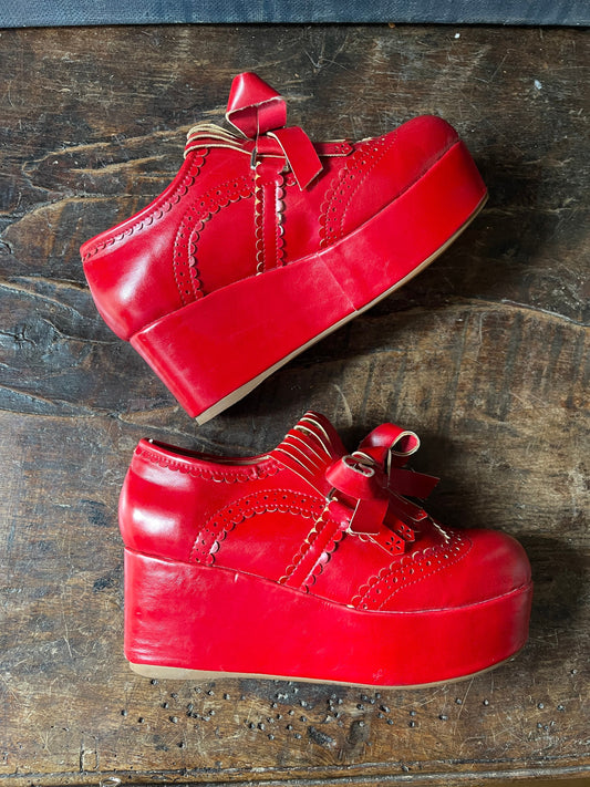 Red Platform Shoes by Japanese Designer Liz Lisa