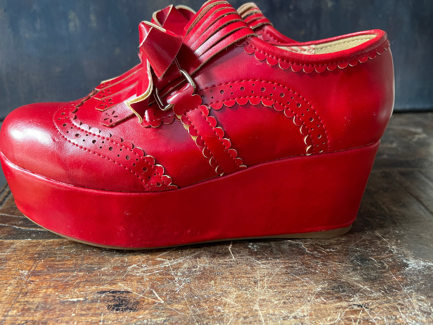 Red Platform Shoes by Japanese Designer Liz Lisa