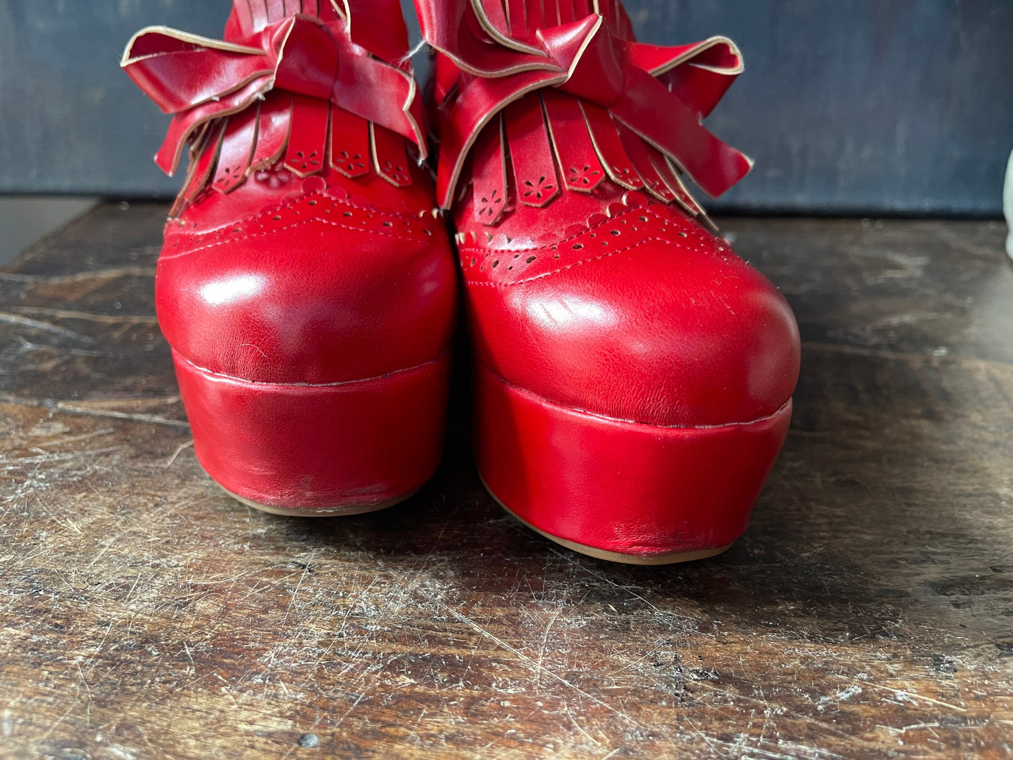 Red Platform Shoes by Japanese Designer Liz Lisa