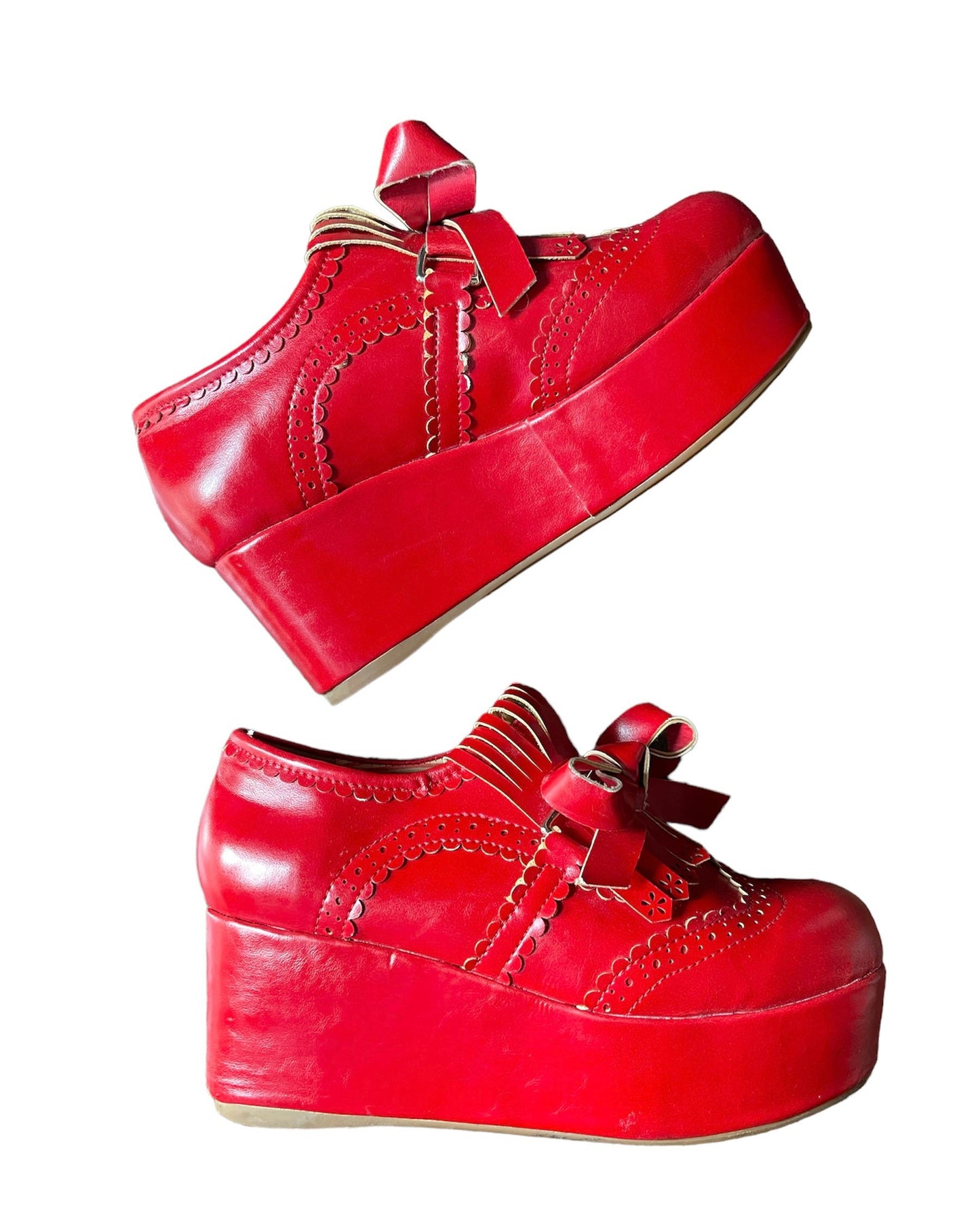 Red Platform Shoes by Japanese Designer Liz Lisa