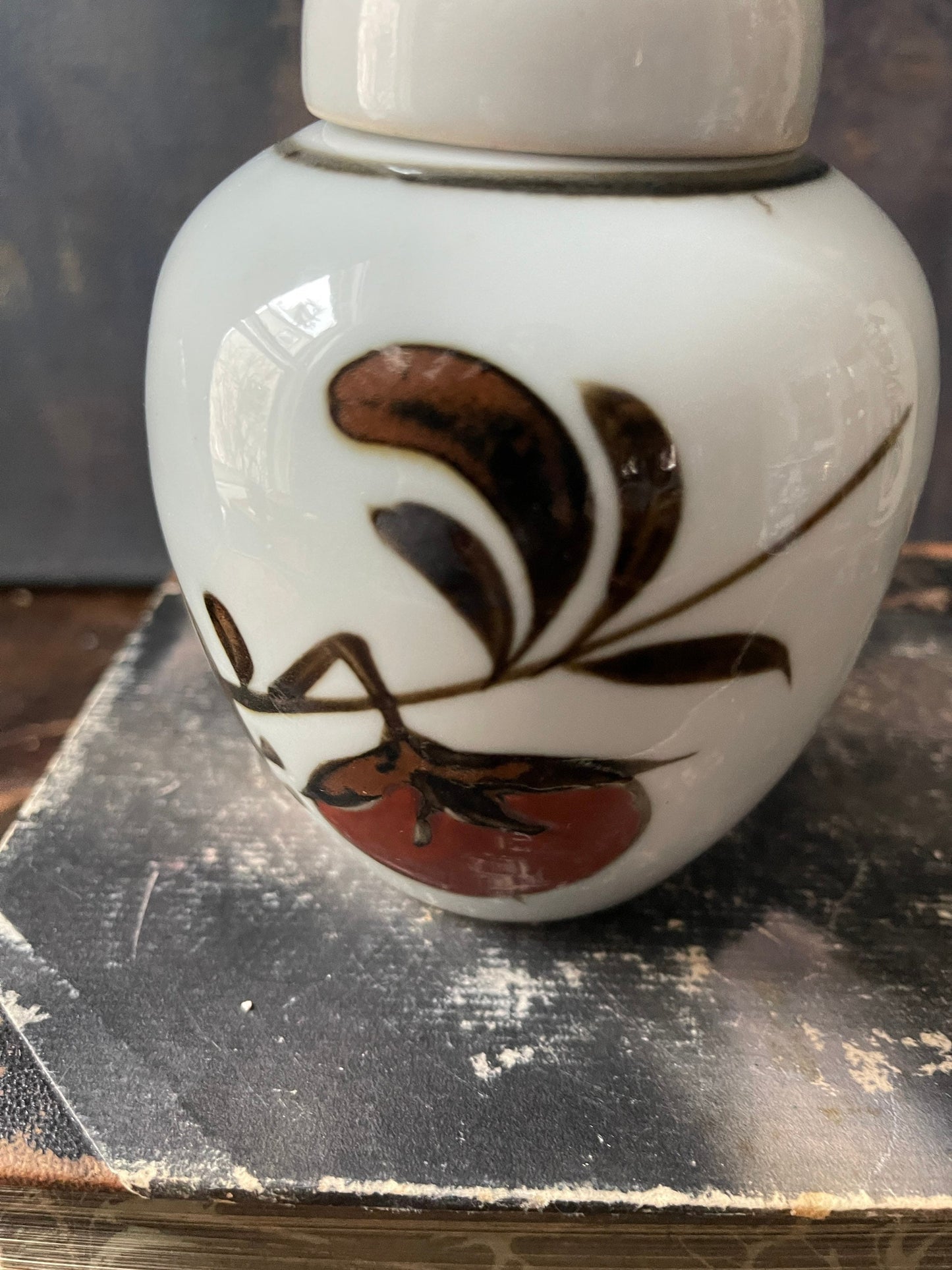 Vintage Japanese Ceramic Small Ginger Jar