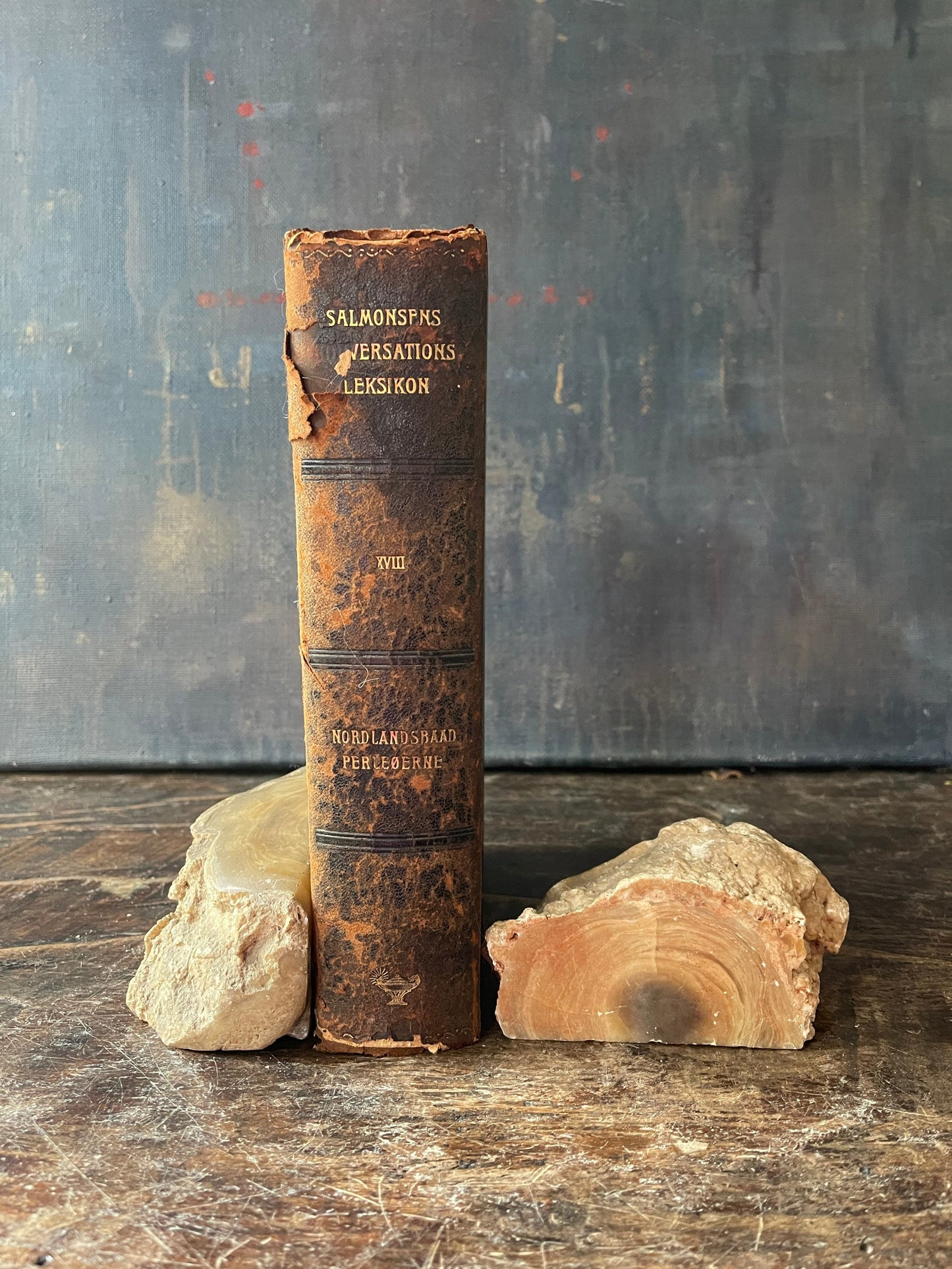 Pair of Asian Stone Geode Bookends