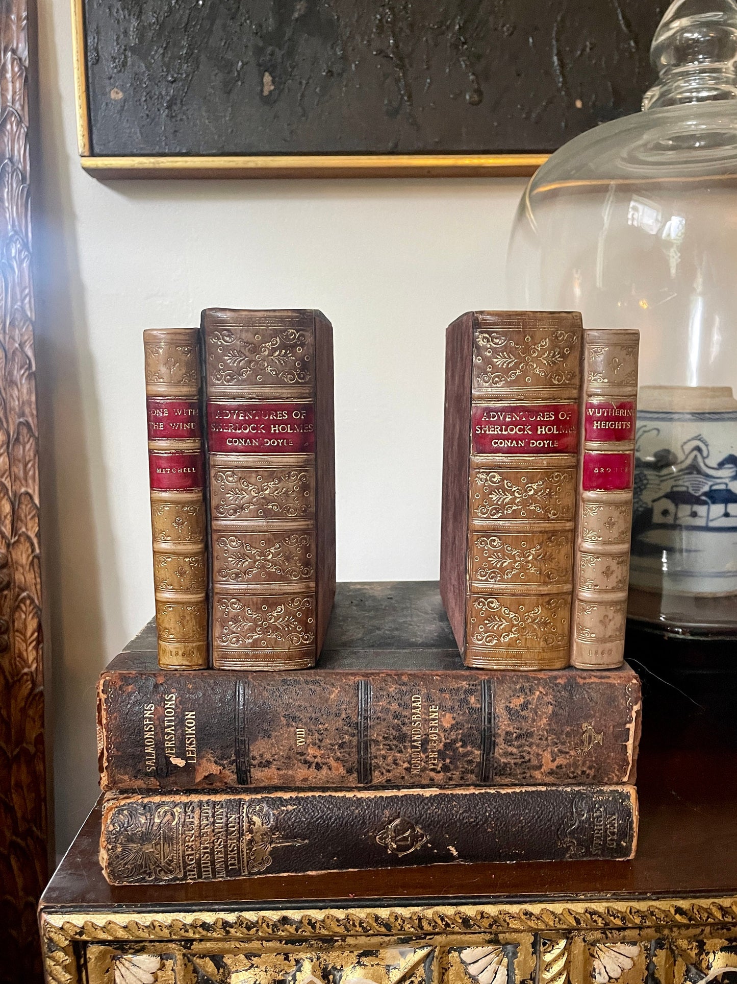 Pair of Faux Books Bookends by The Dummy Books Made in England