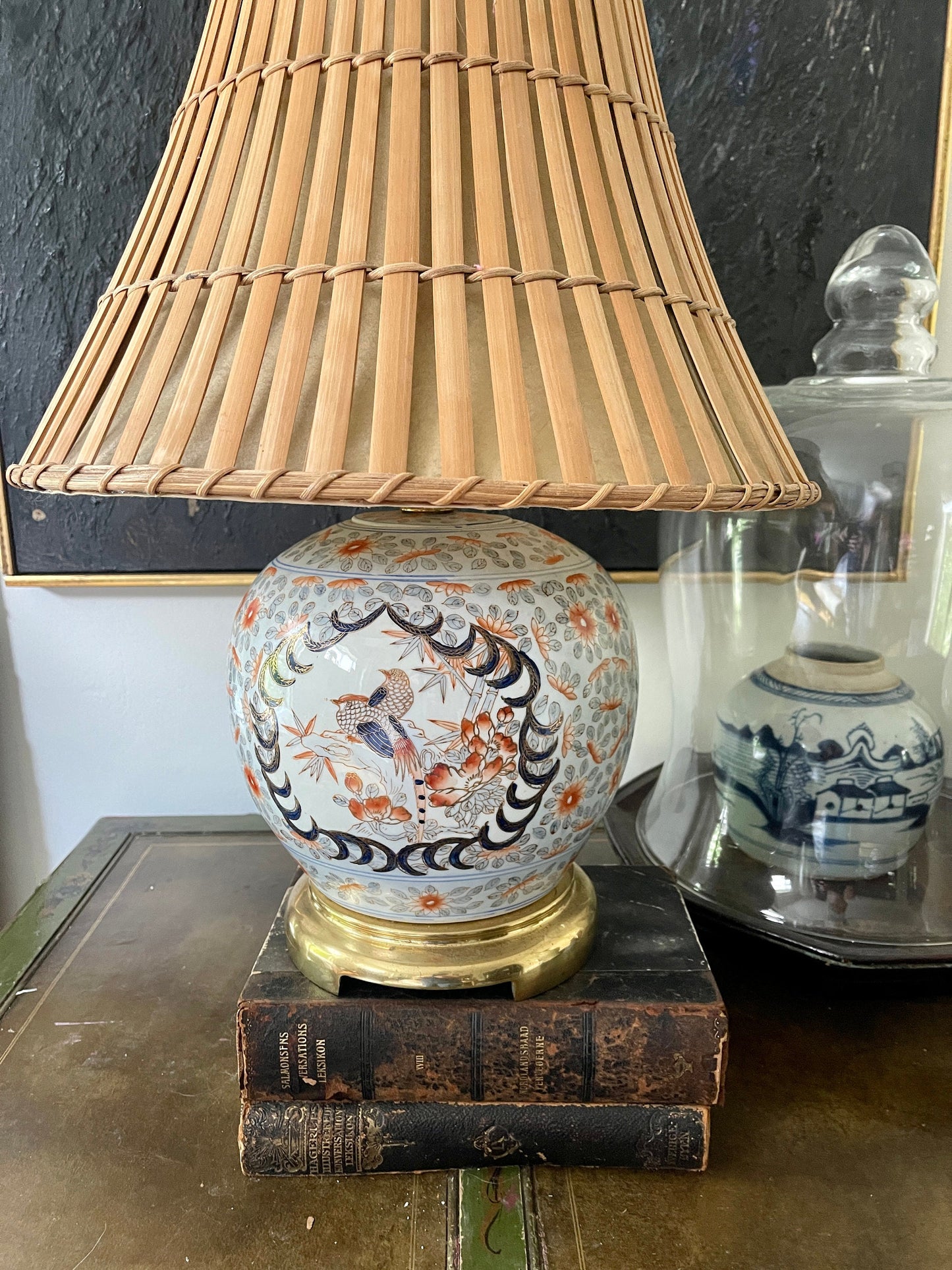 Vintage Remington Chinoiserie Lamp