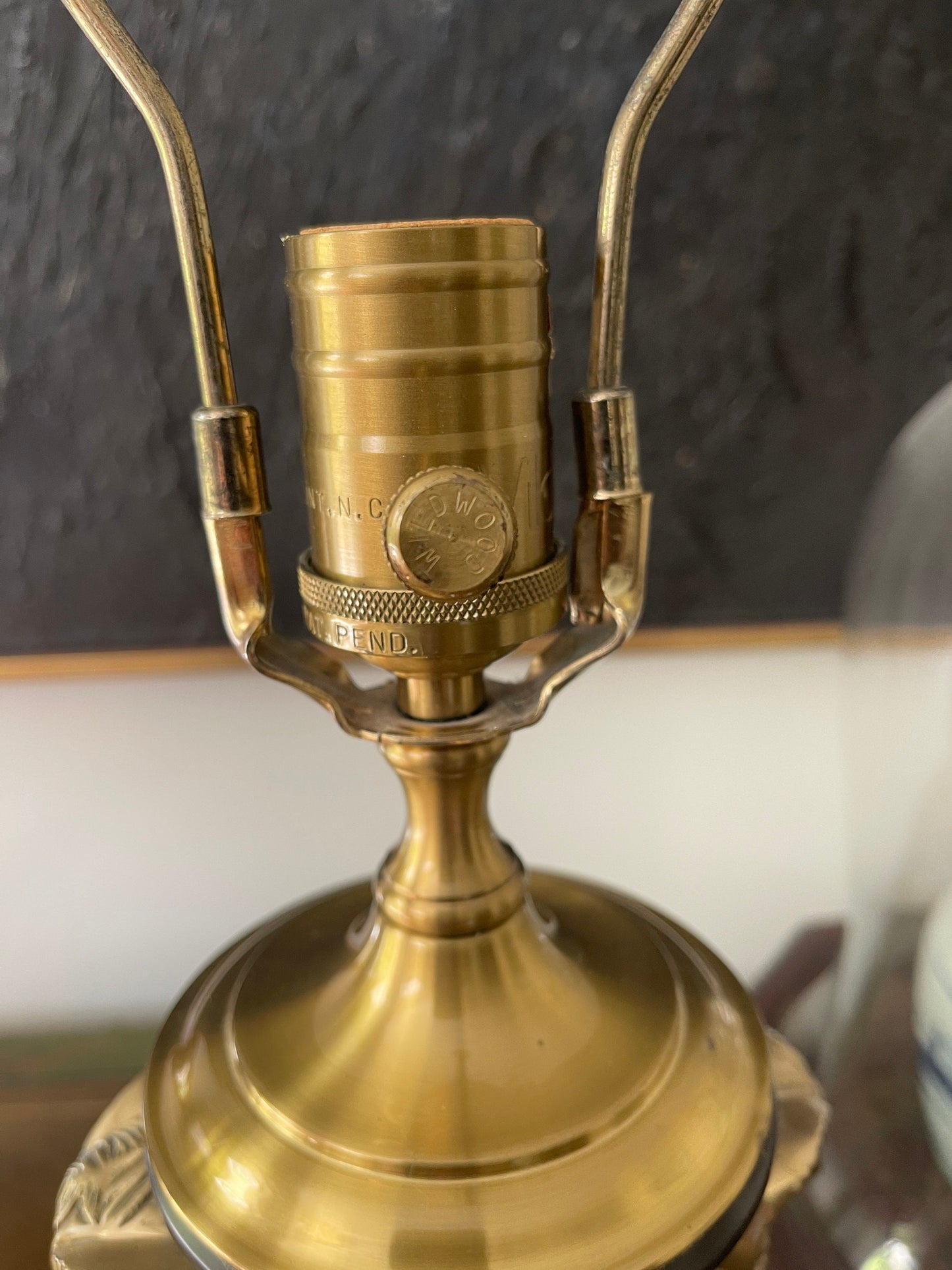 Vintage Wildwood Brass Rams Head Lamp