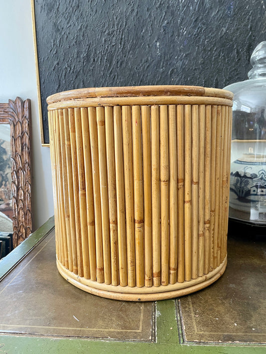 Large Vintage Pencil Reed Planter