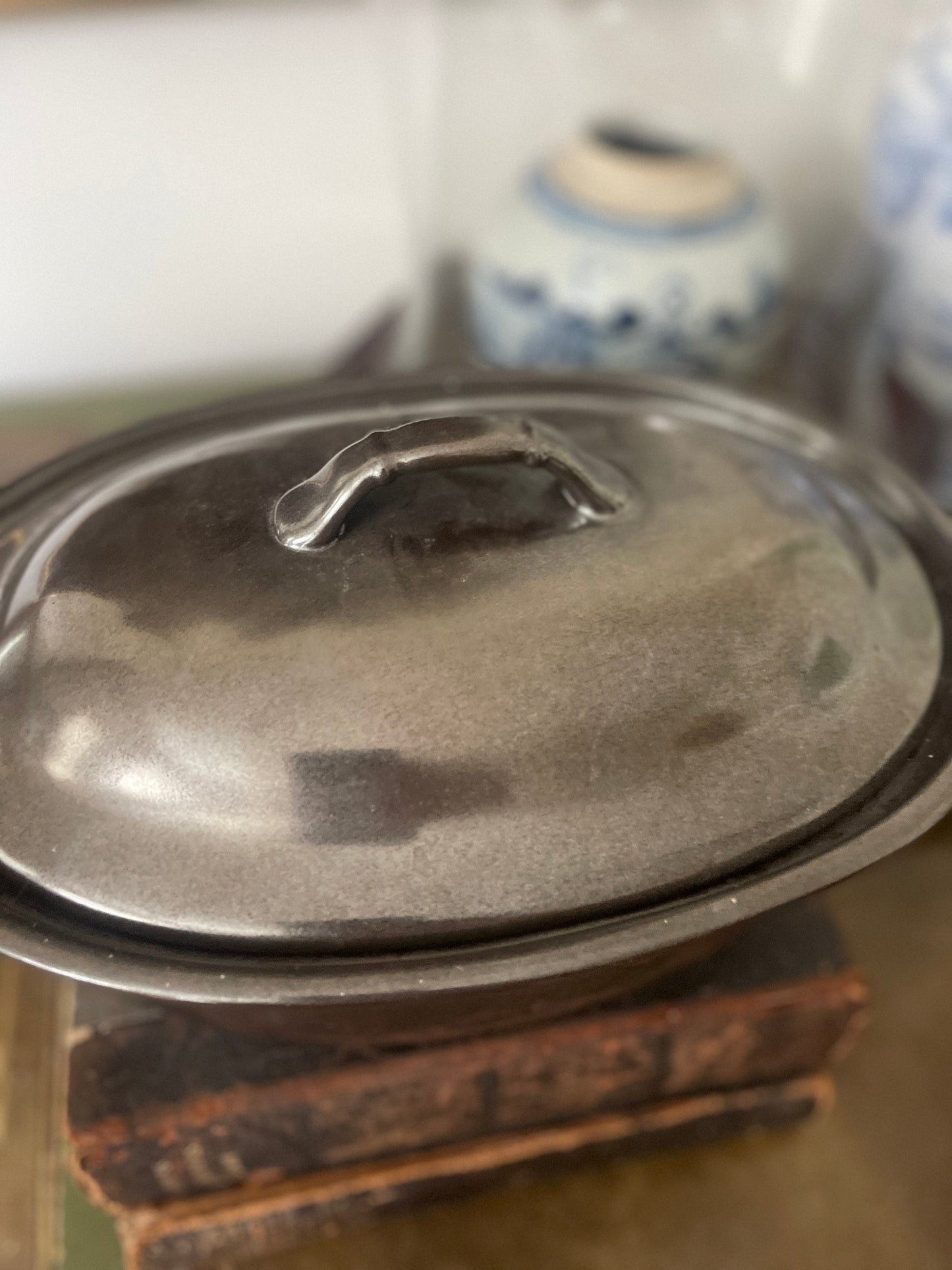 Juliska Pewter Metallic Glazed Casserole