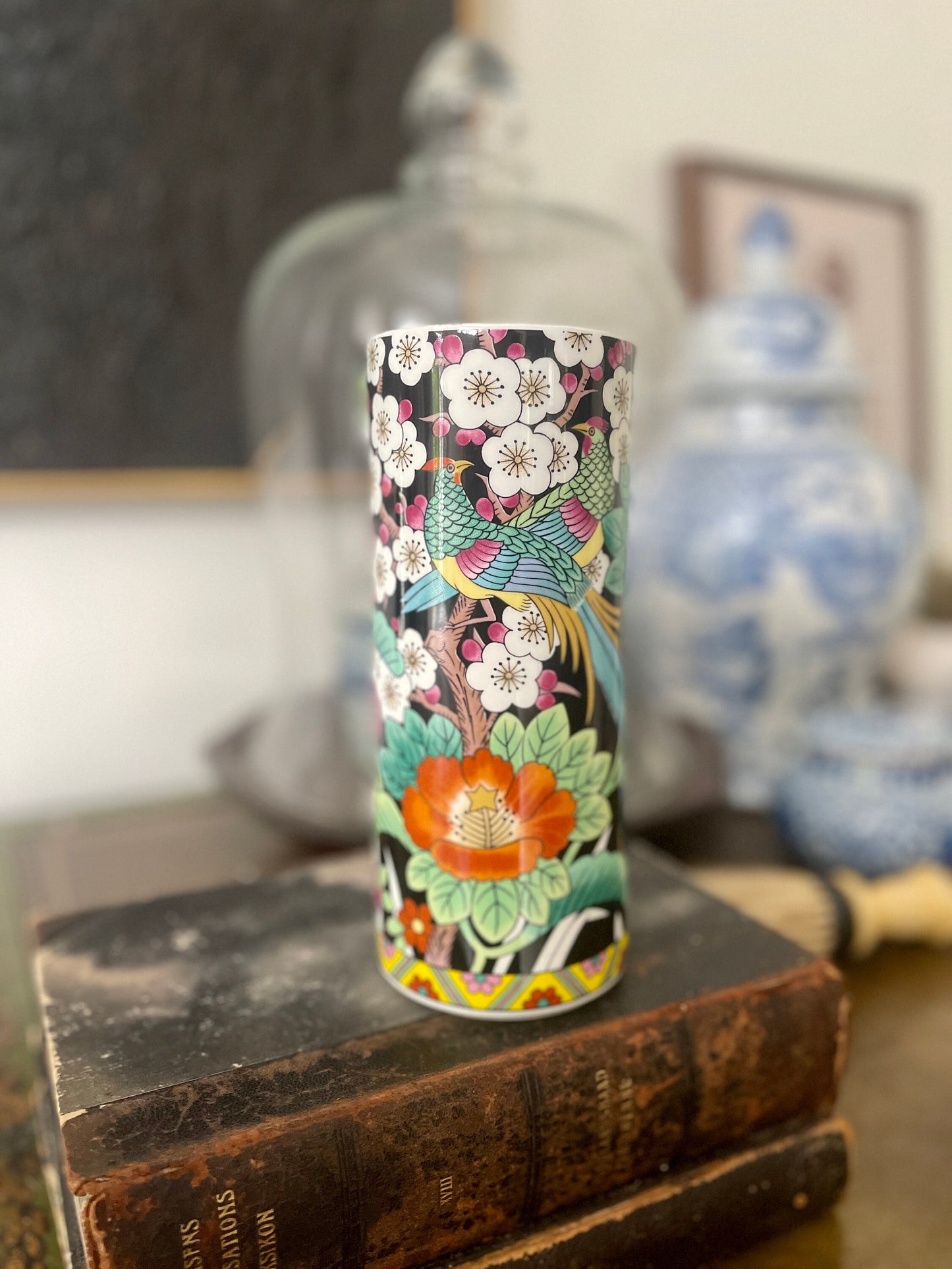 Vintage Mikasa Kutani Bird Vase