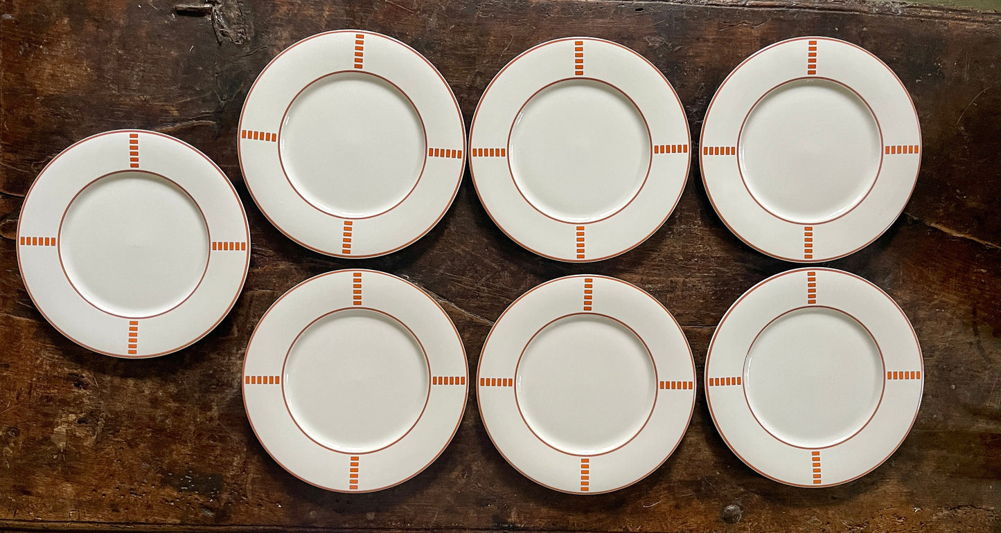 Set of Seven (7) Vera Wang for Wedgwood Plates in Capri Pattern