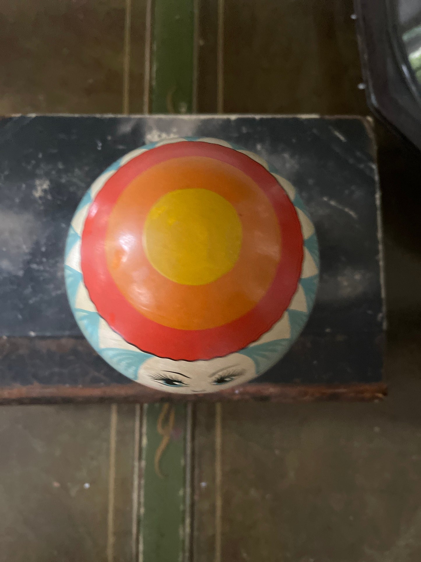 Vintage Metal USSR Egg Toy