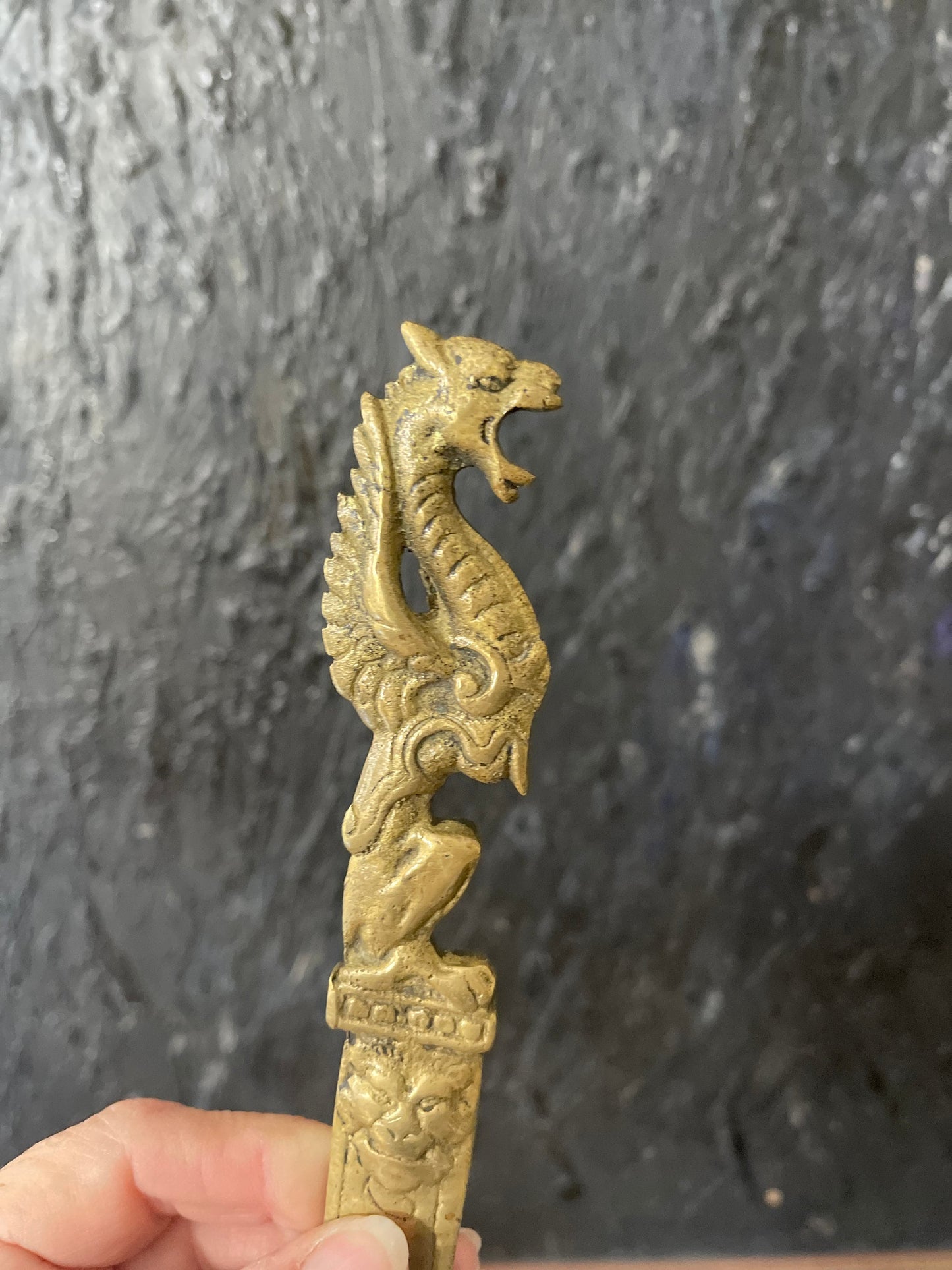 Vintage Brass Griffin Letter Opener