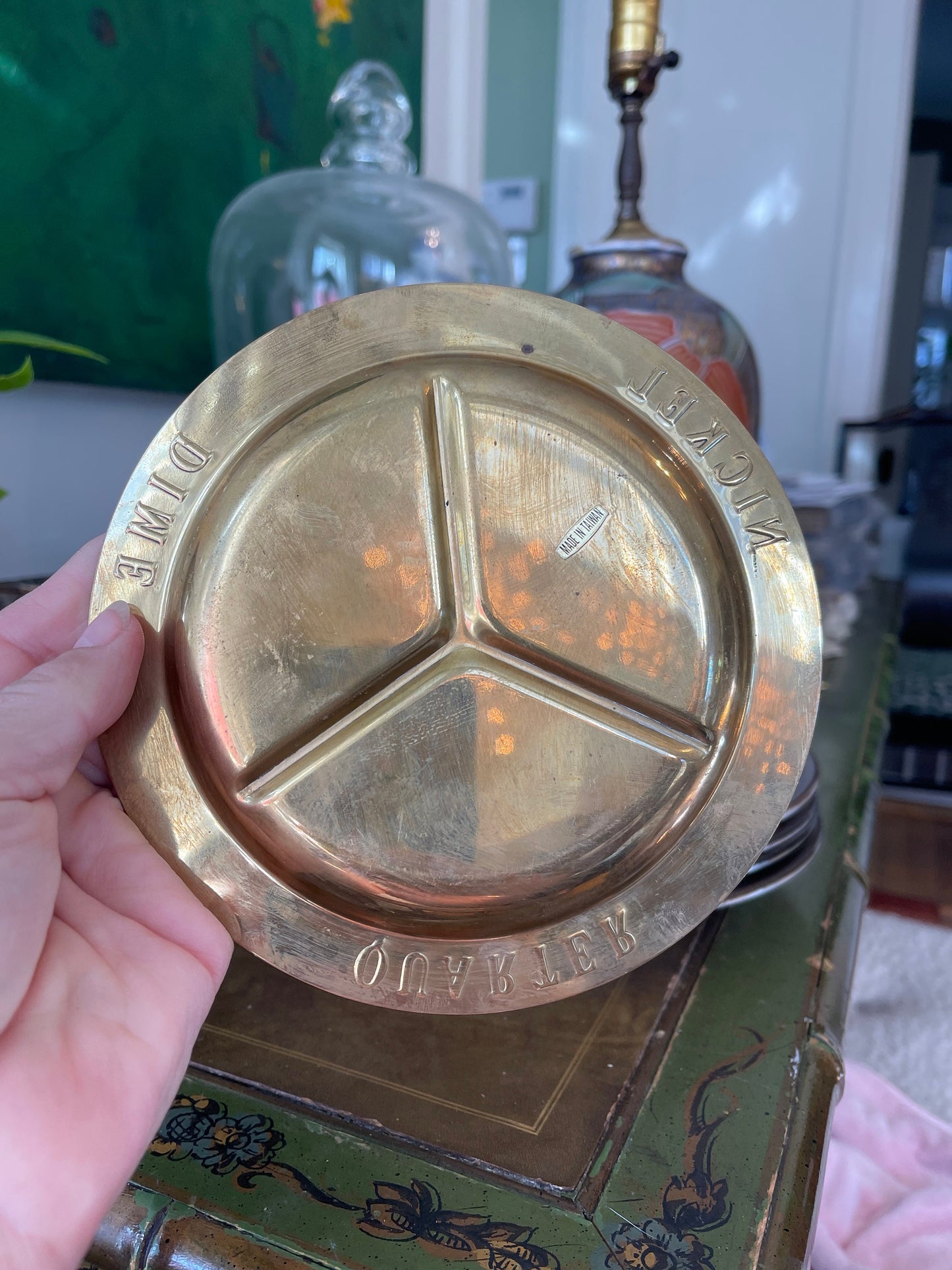 Vintage Brass Coin Dish