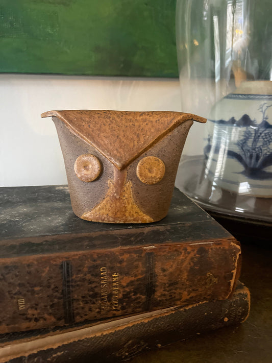 Speckled Pottery Owl